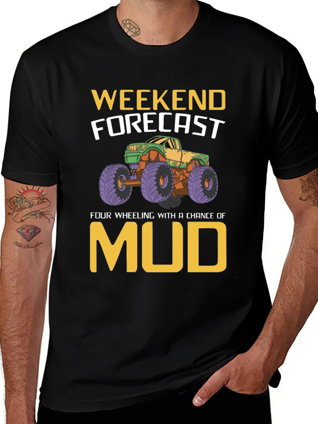 Variant 14 of Weekend Forecast Mudding T-Shirt