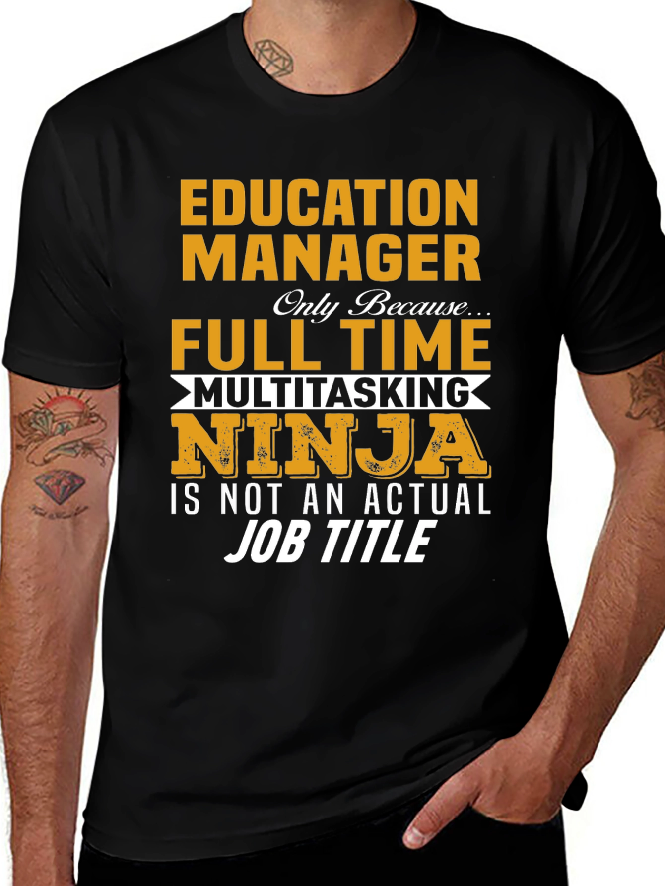 Variant 7 of Education Manager Ninja T-Shirt
