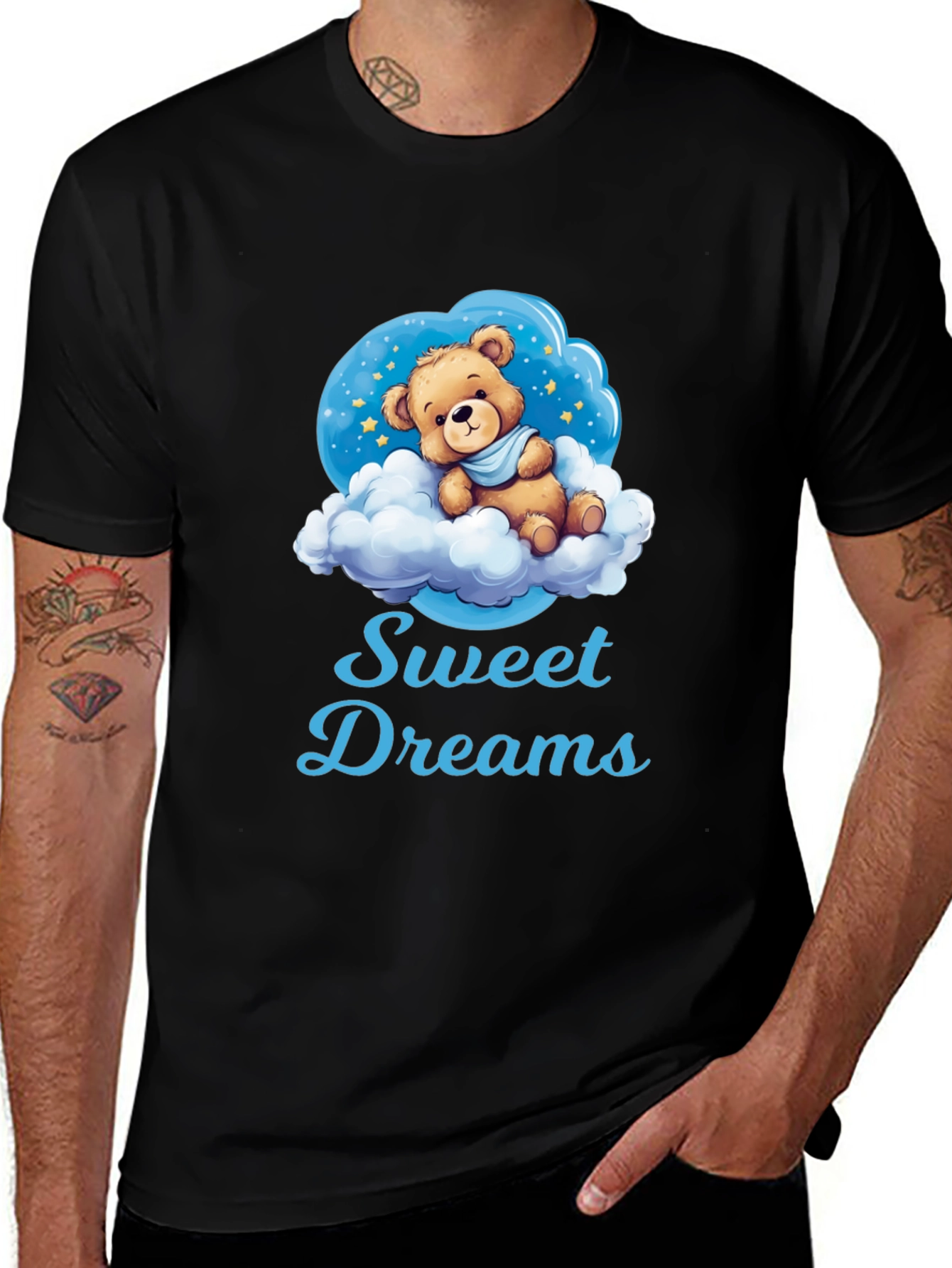 Sweet Dreams Teddy Bear T-Shirt - Soft & Cozy