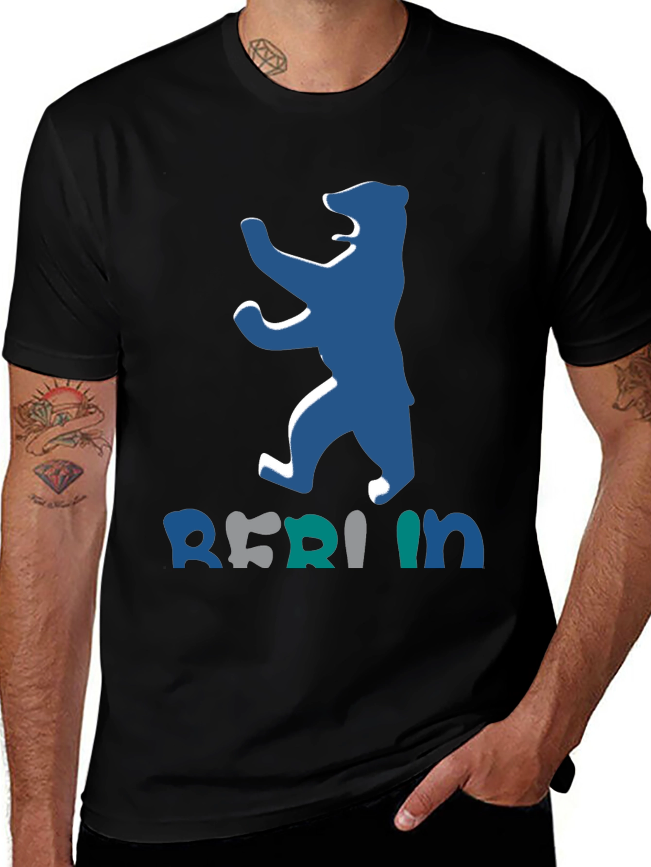 Variant 5 of Berlin Bear Graphic Tee - Cool City Style