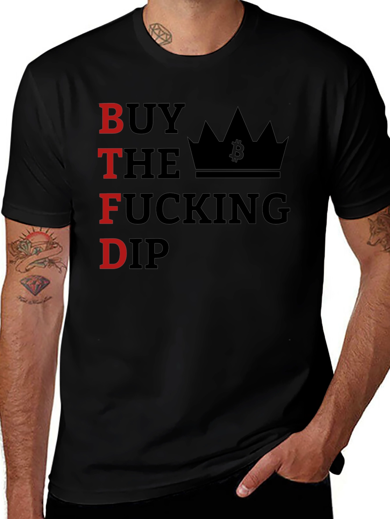 Buy The F*cking Dip T-Shirt - Crypto Investor Tee