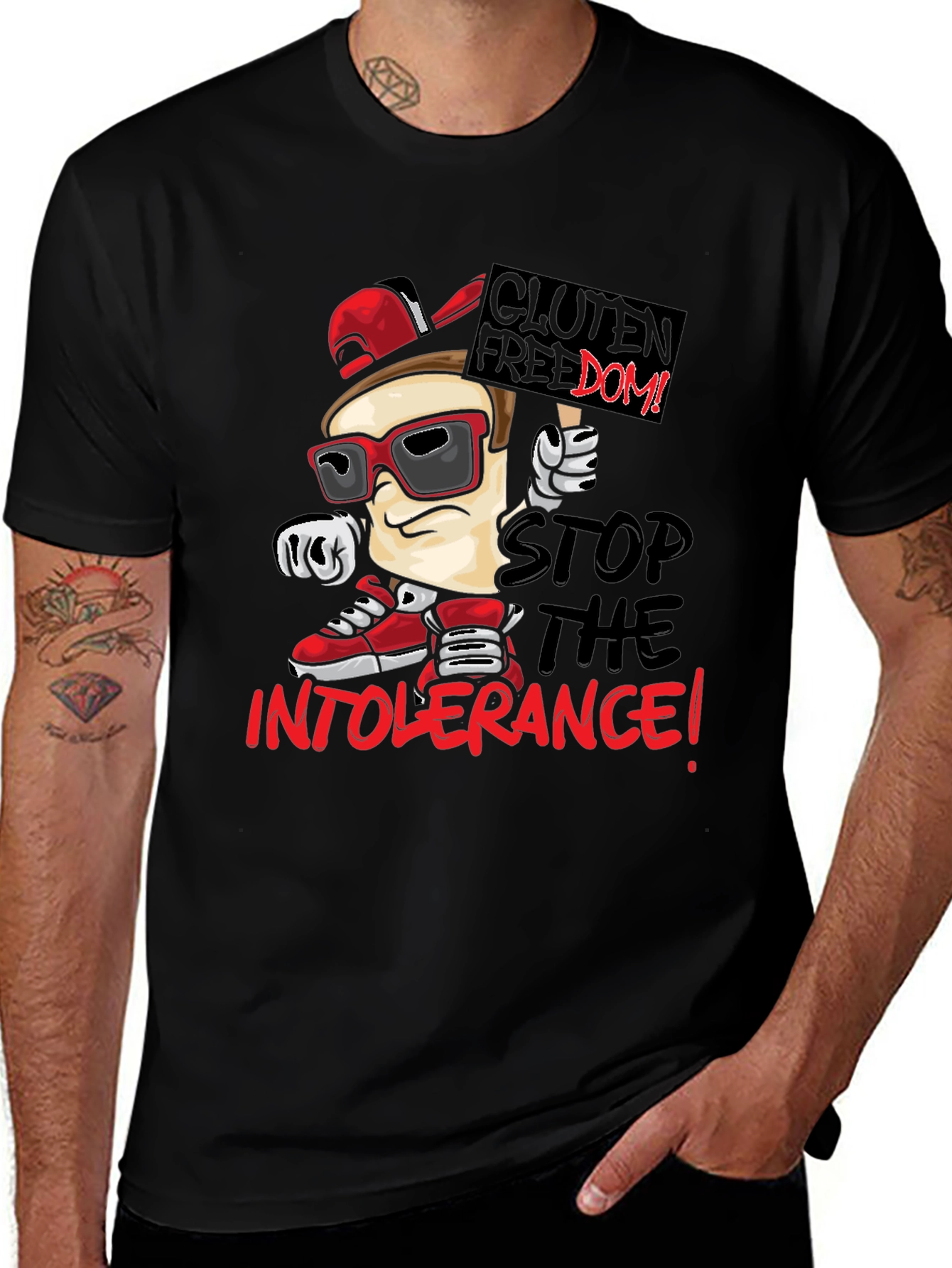 Variant 26 of Gluten Freedom T-Shirt - Stop the Intolerance!