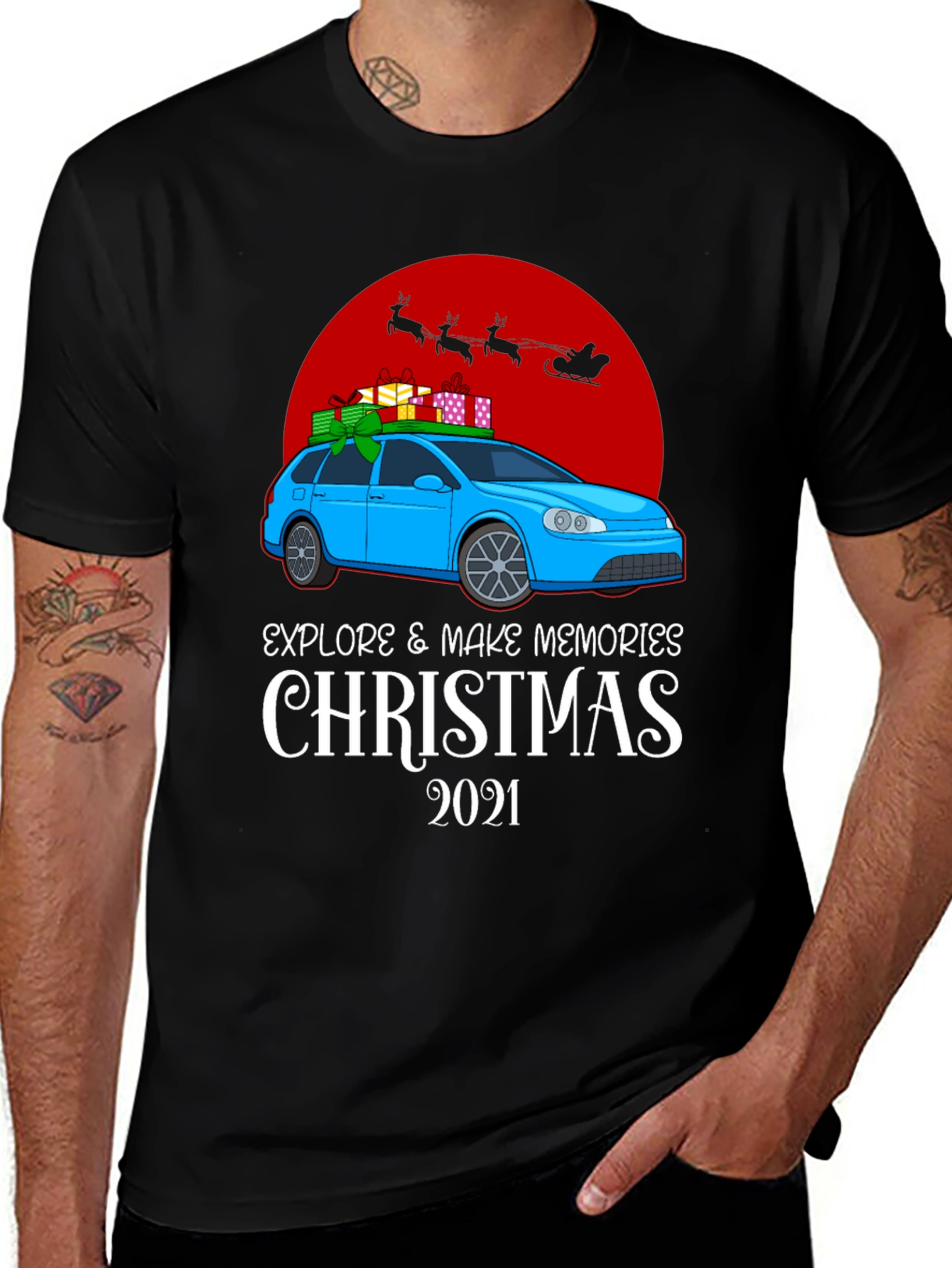 Variant 14 of Christmas 2021 Car Ride Holiday T-Shirt