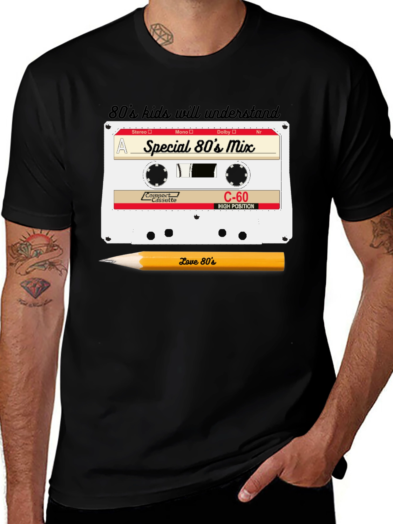 Variant 21 of 80s Mix Tape T-Shirt - Retro Nostalgia Tee