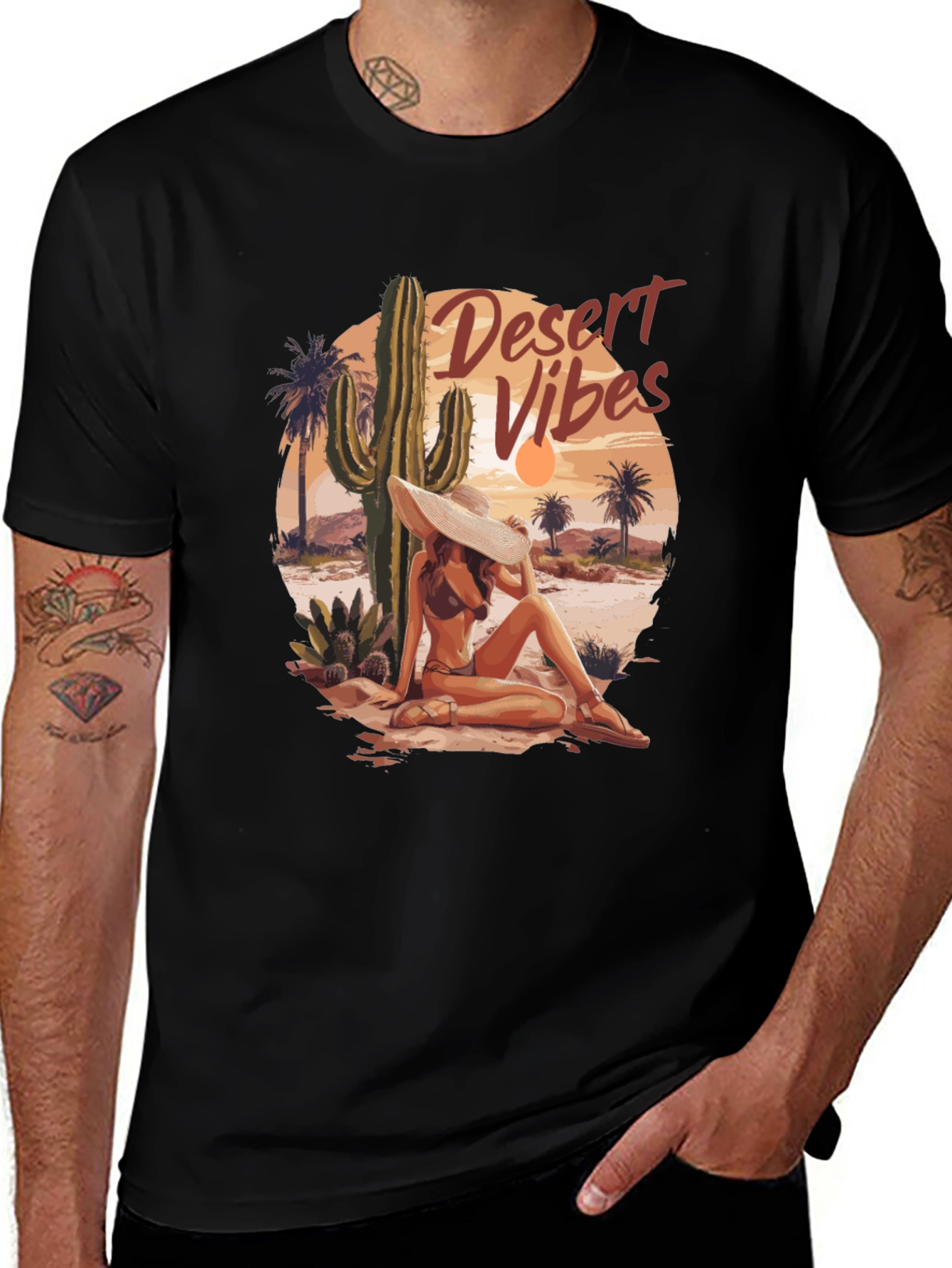 Variant 20 of Desert Vibes Graphic Tee