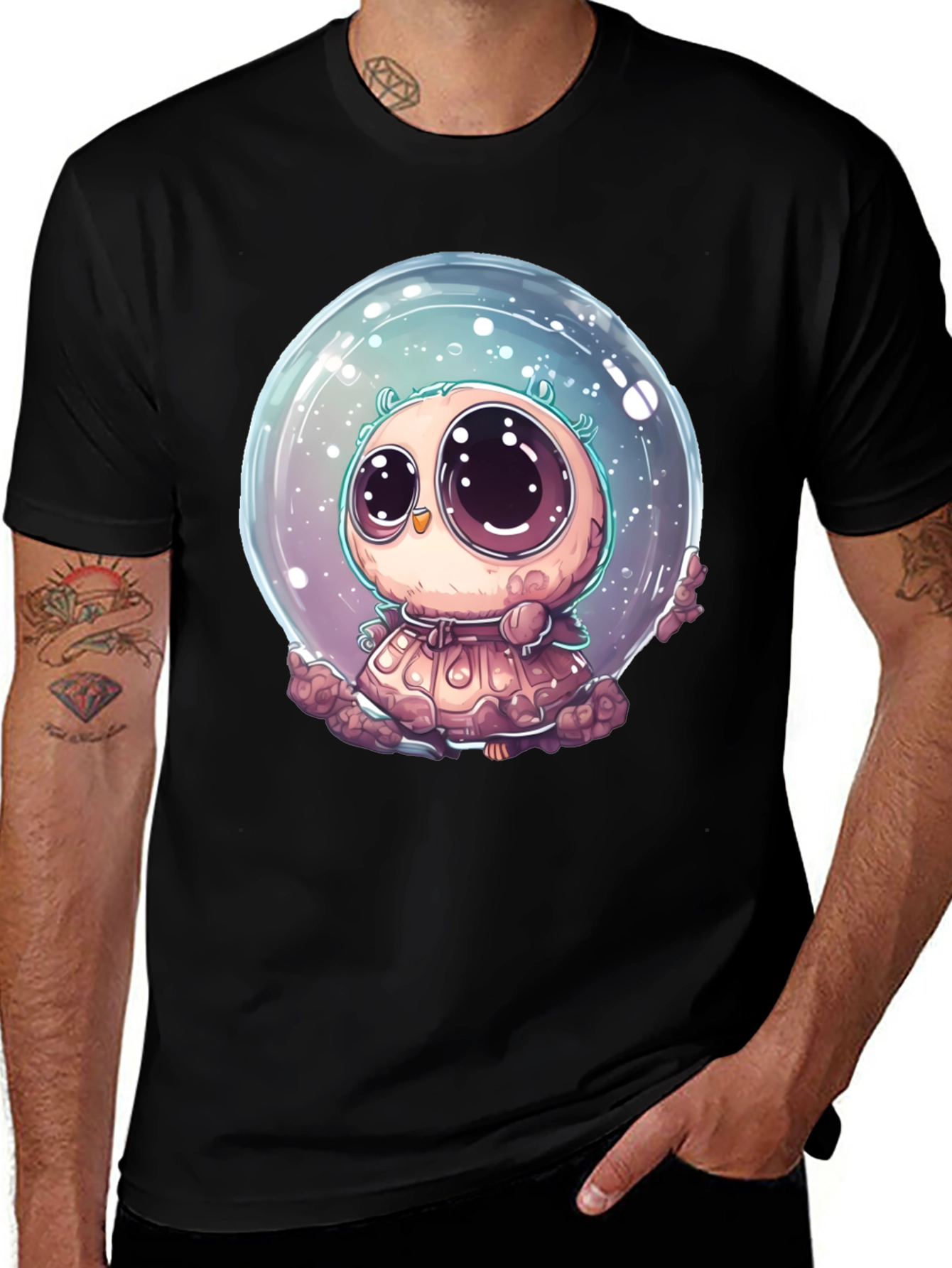 Variant 15 of Cute Cartoon Owl T-Shirt