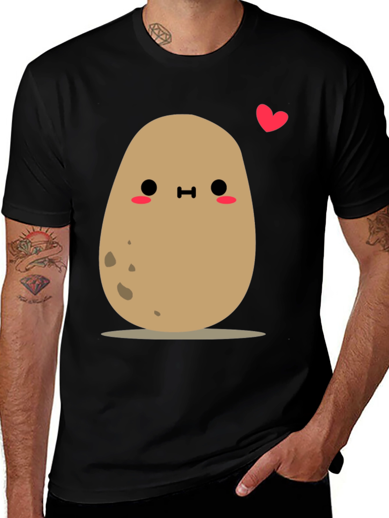 Variant 6 of Cute Potato Love T-Shirt - Unisex Soft Tee