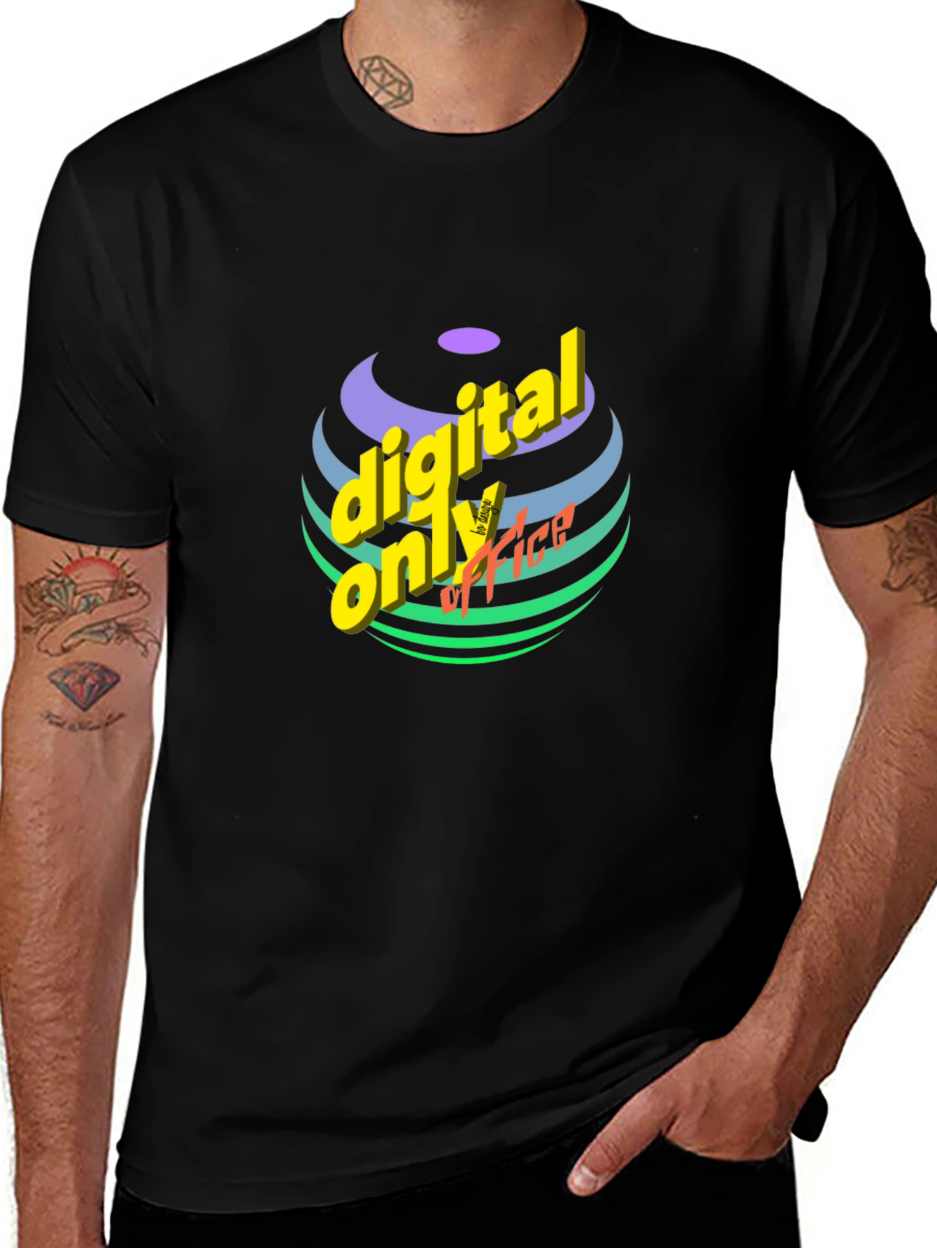 Variant 16 of Digital Only Office T-Shirt - Black