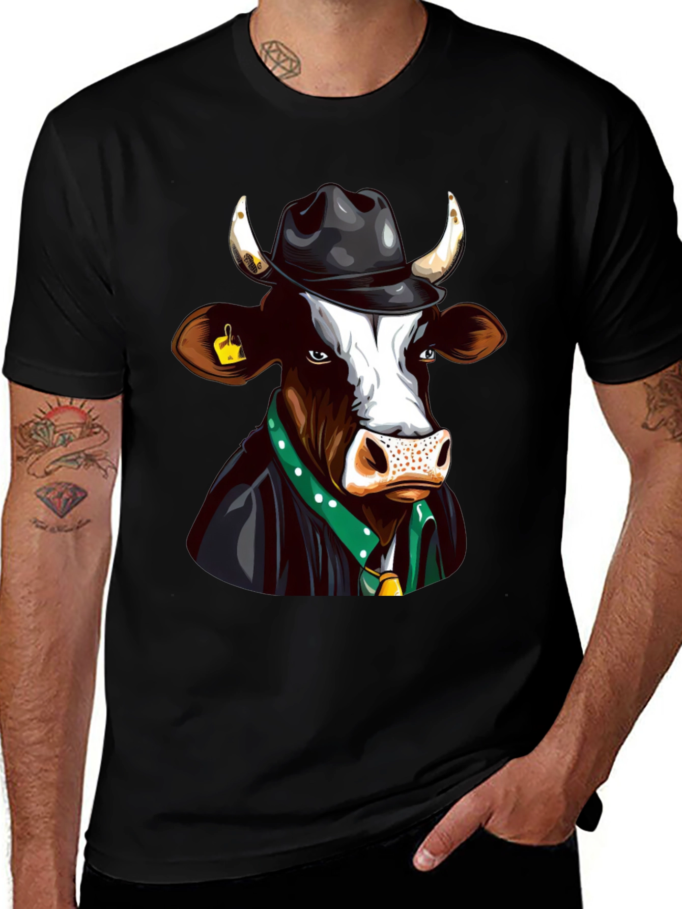 Variant 7 of Cow Boss T-Shirt - Unique Graphic Tee