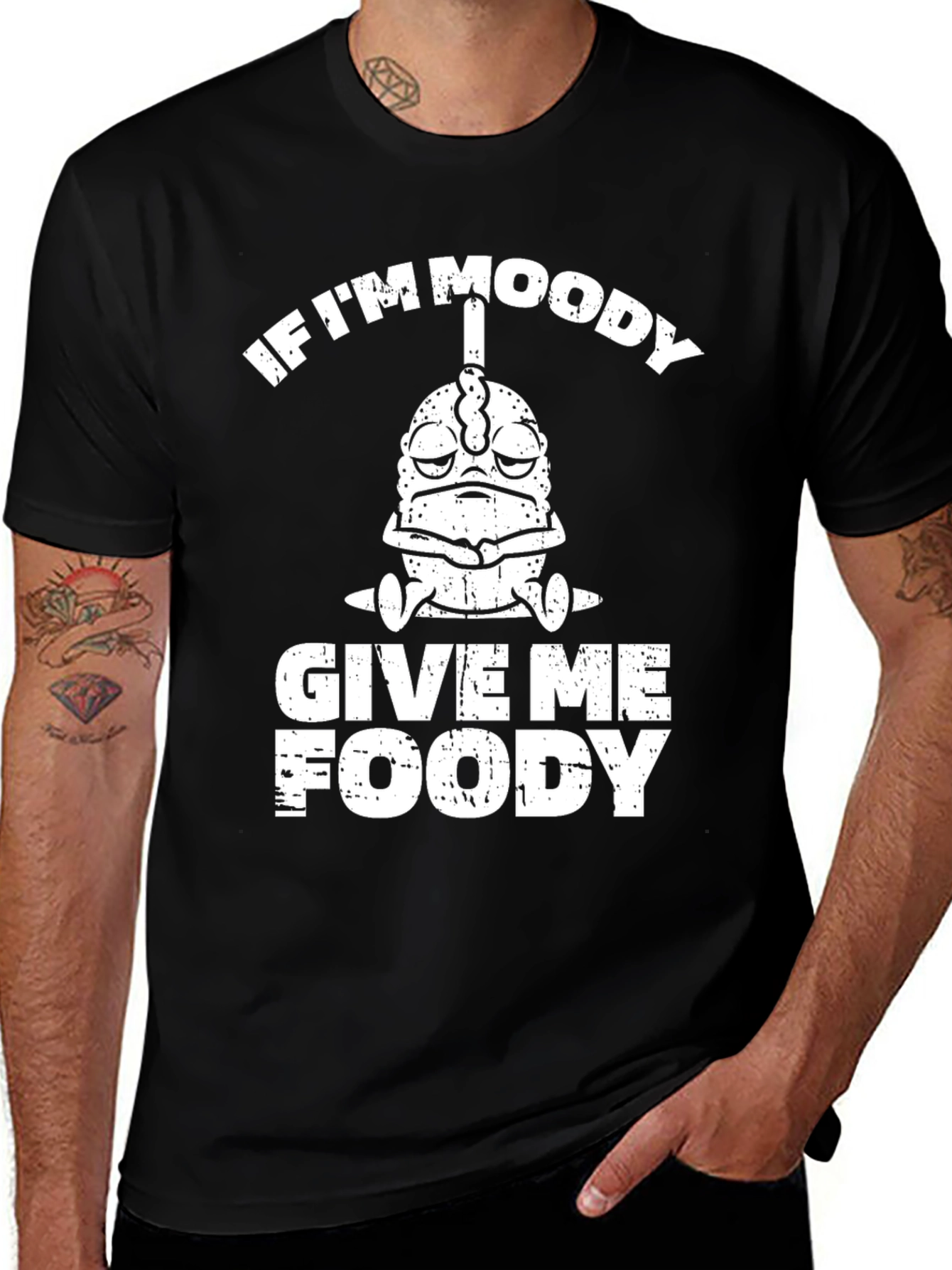 Variant 23 of Moody Foody T-Shirt - Funny Graphic Tee