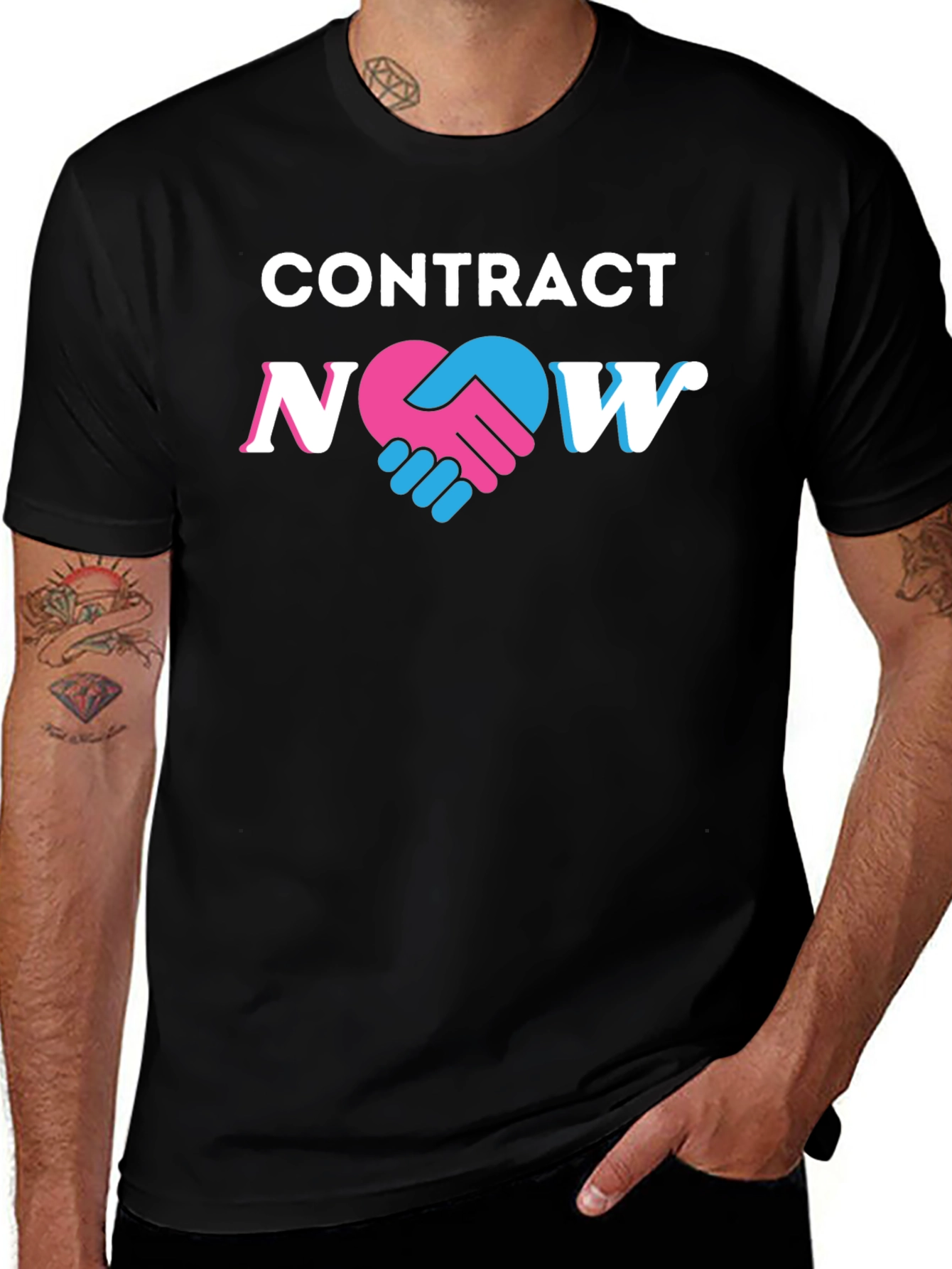 Contract Now Black Graphic Tee