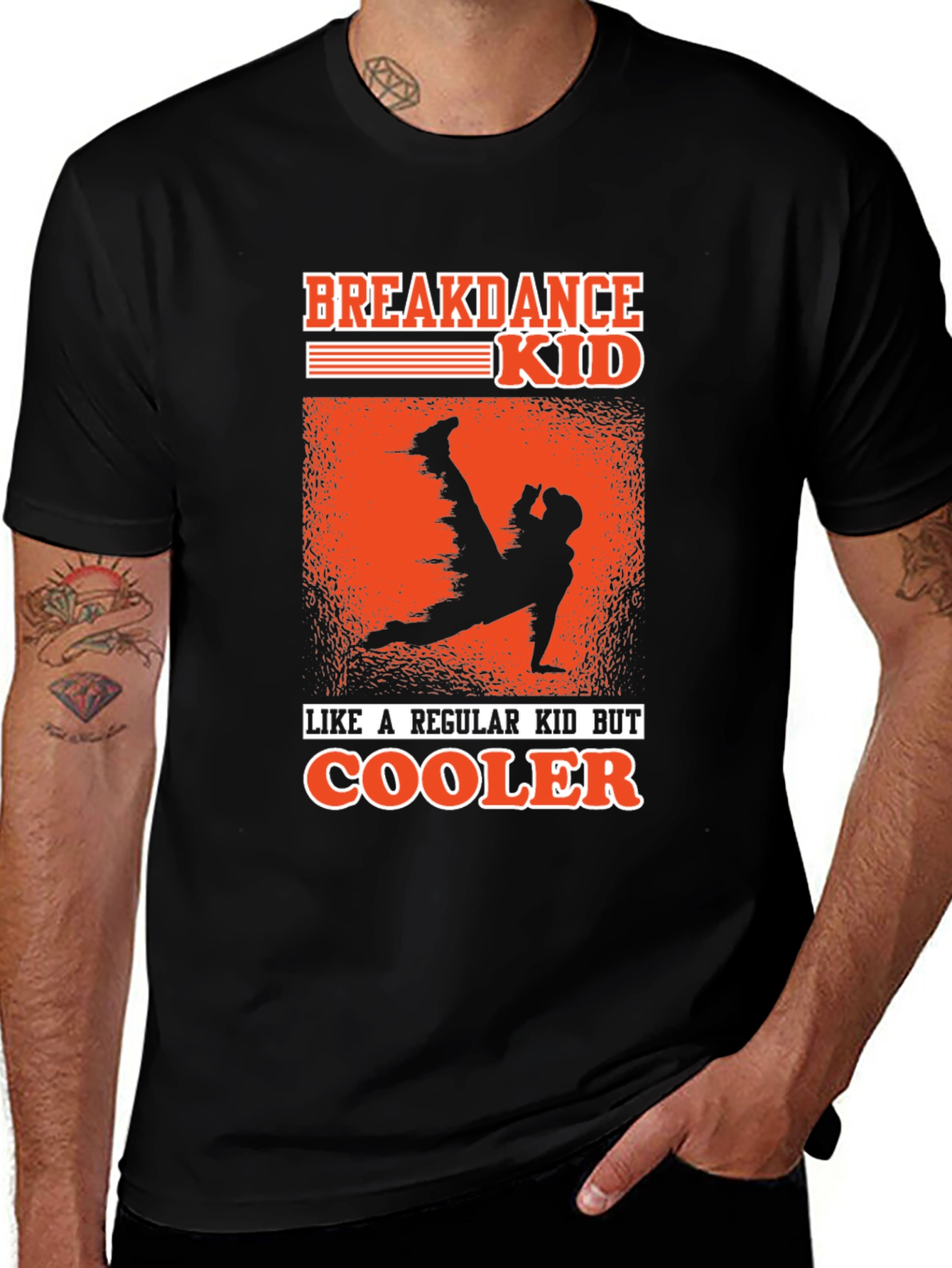 Variant 21 of Breakdance Kid Graphic T-Shirt - Cool & Unique Design