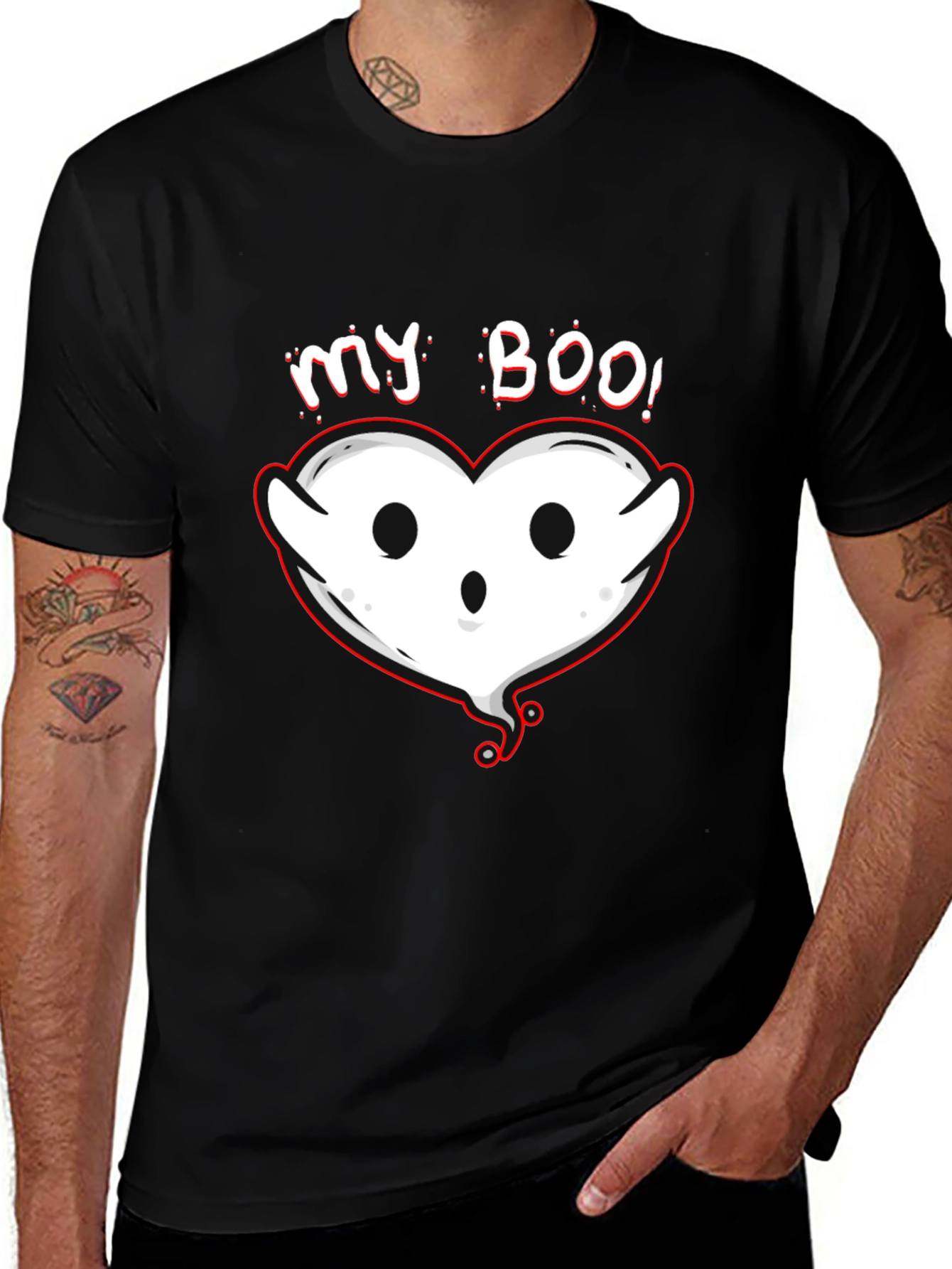 My Boo! Heart Ghost Halloween T-Shirt