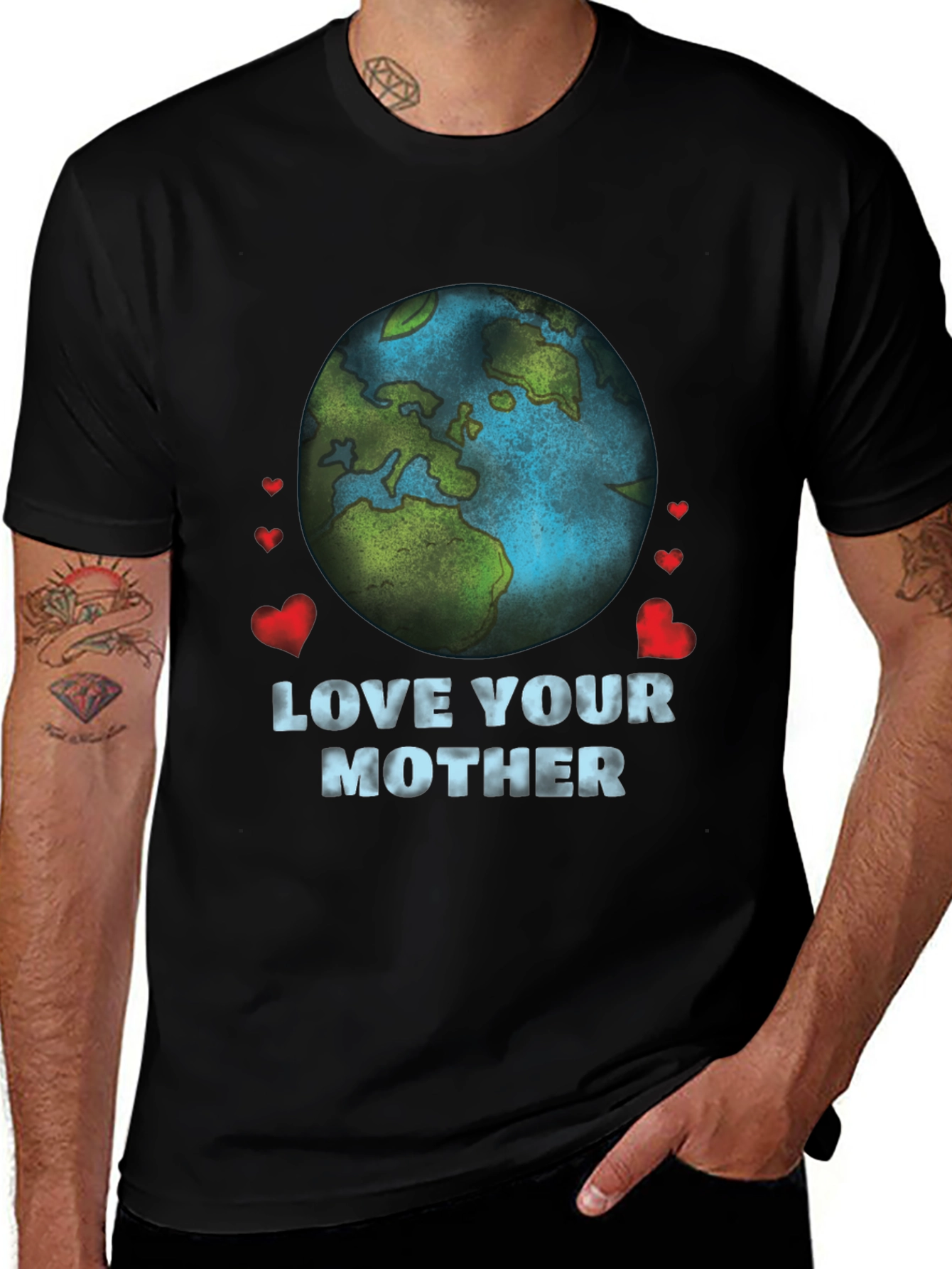 Black Love Your Mother Earth T-Shirt main image