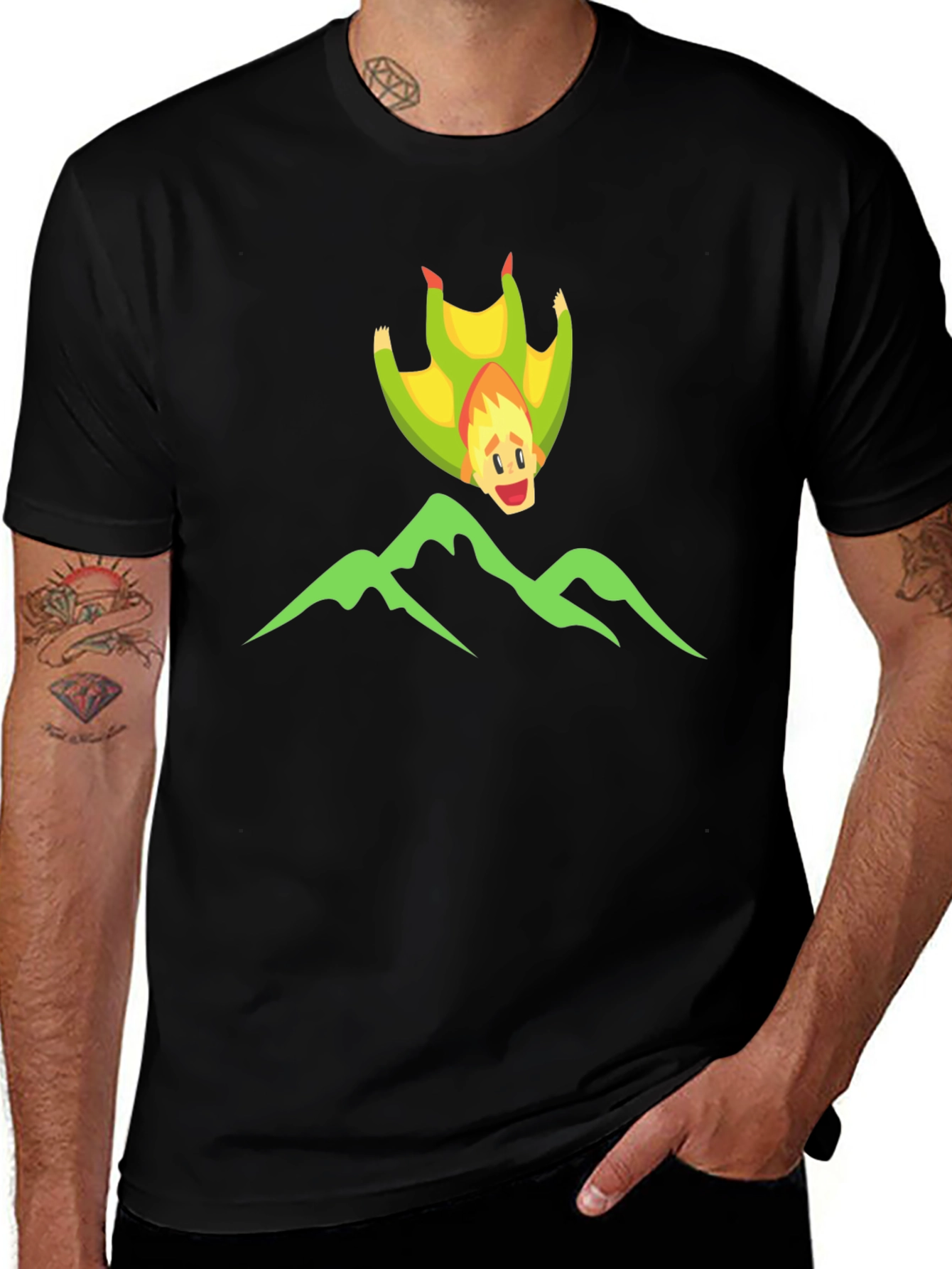Variant 14 of Wingsuit Cartoon T-Shirt