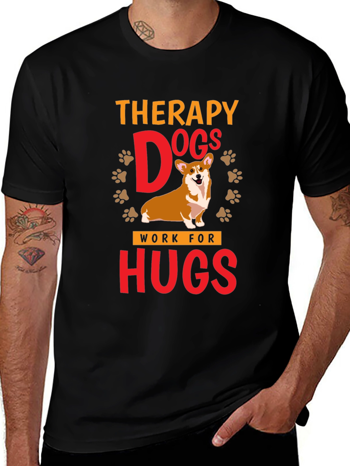 Therapy Dogs Work For Hugs T-Shirt