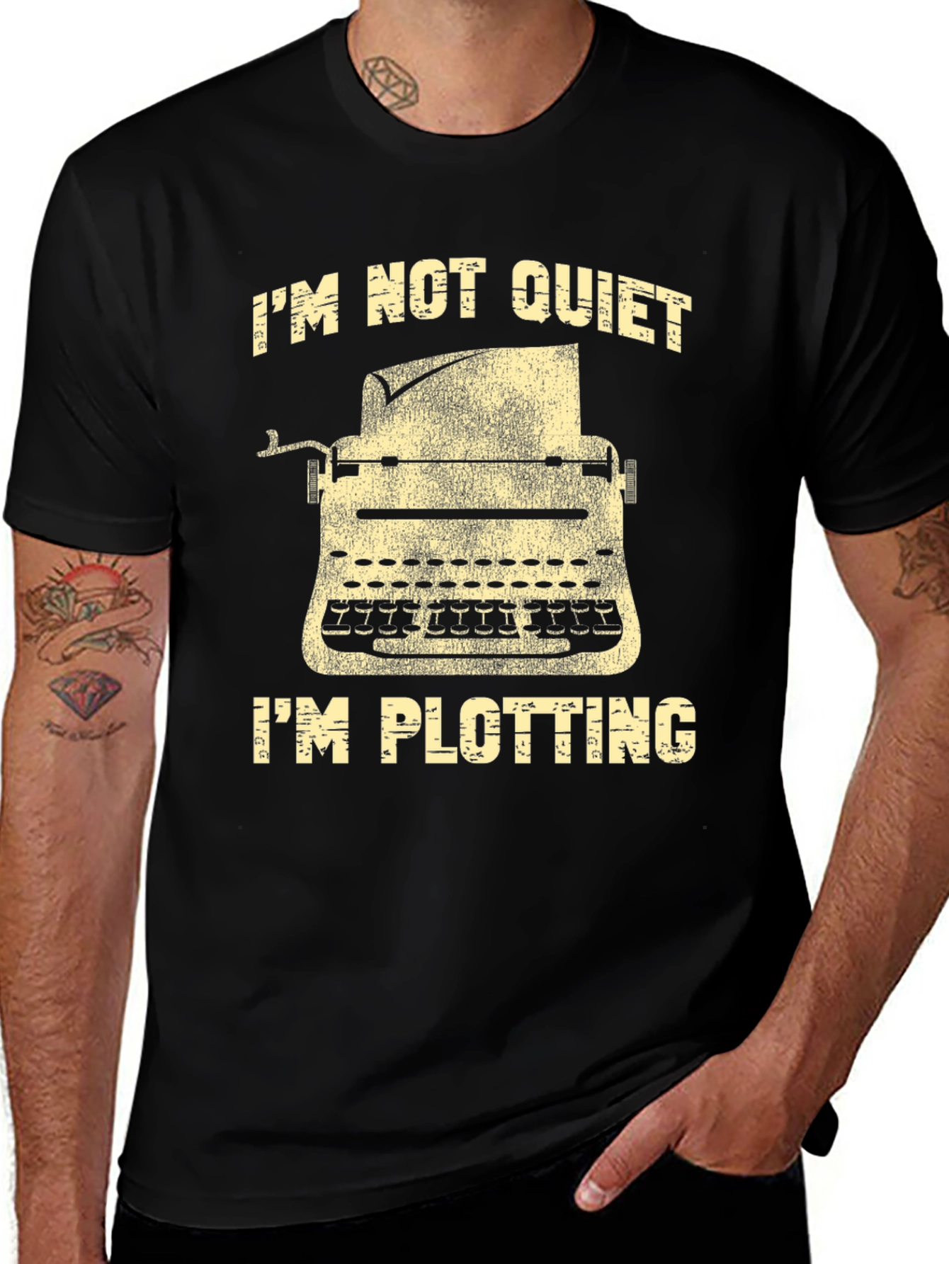 Variant 24 of I'm Not Quiet, I'm Plotting Novelist T-Shirt