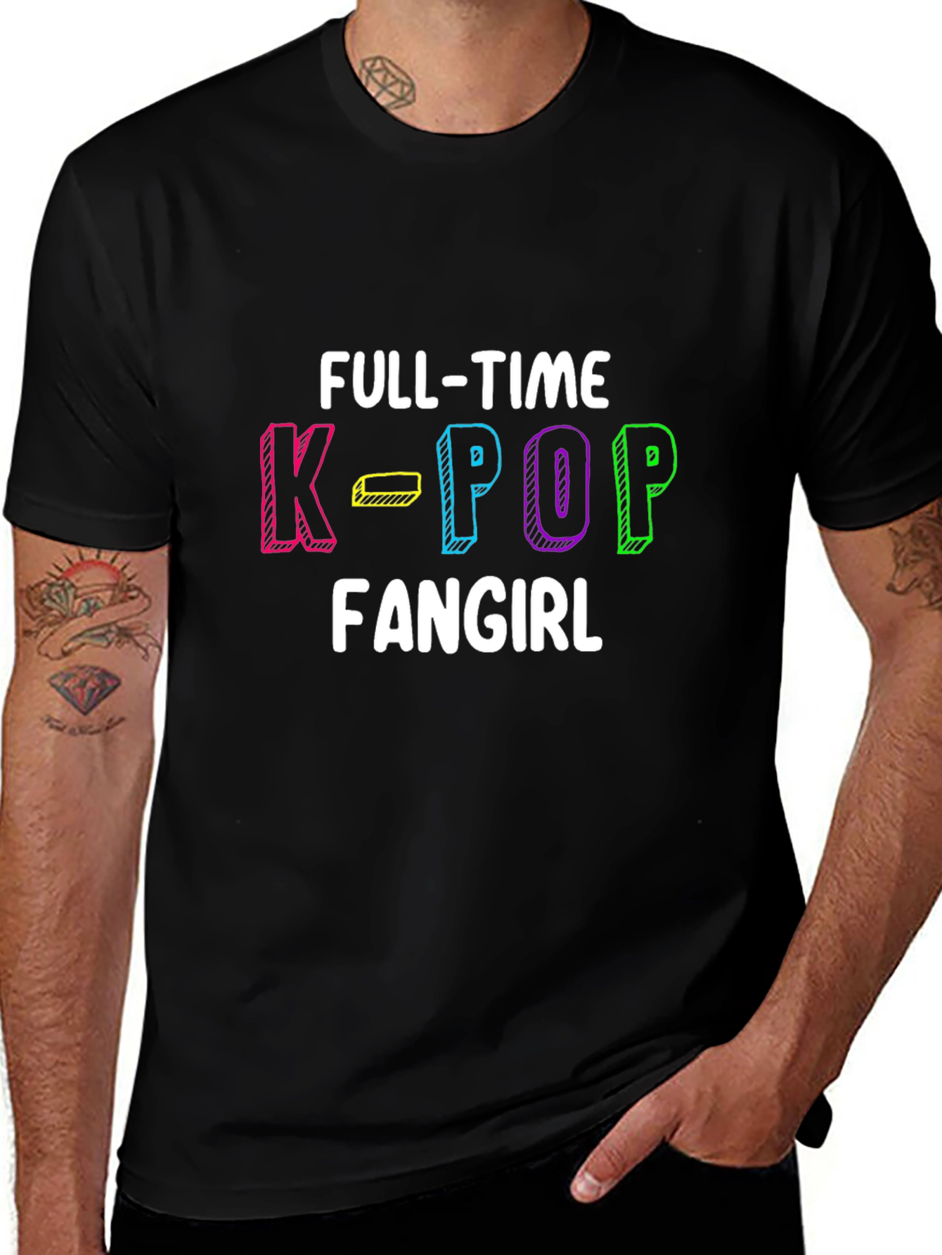 Full-Time K-Pop Fangirl Graphic Tee