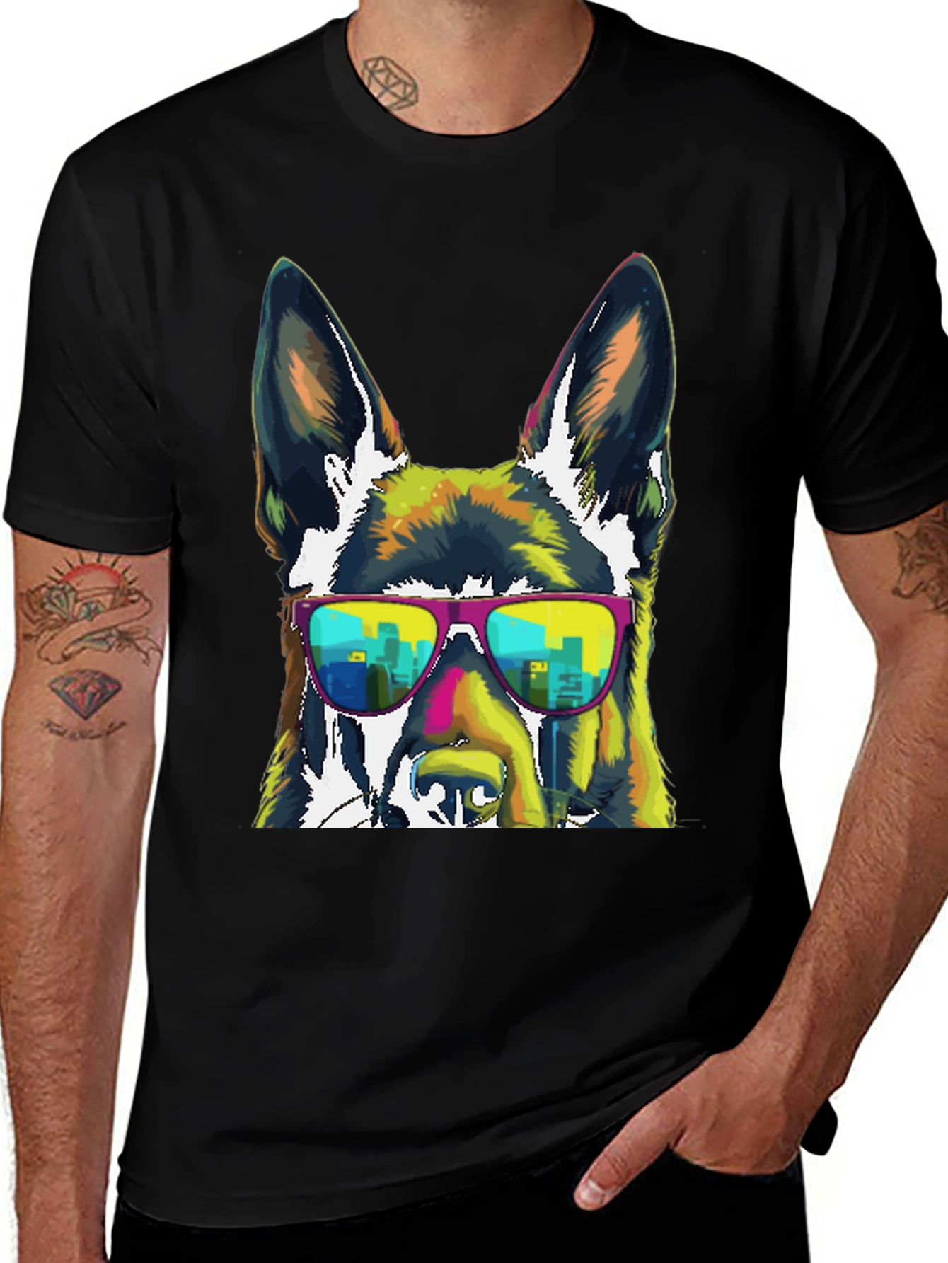 Variant 12 of Cool Dog Graphic Tee - Funky Urban Pup T-Shirt