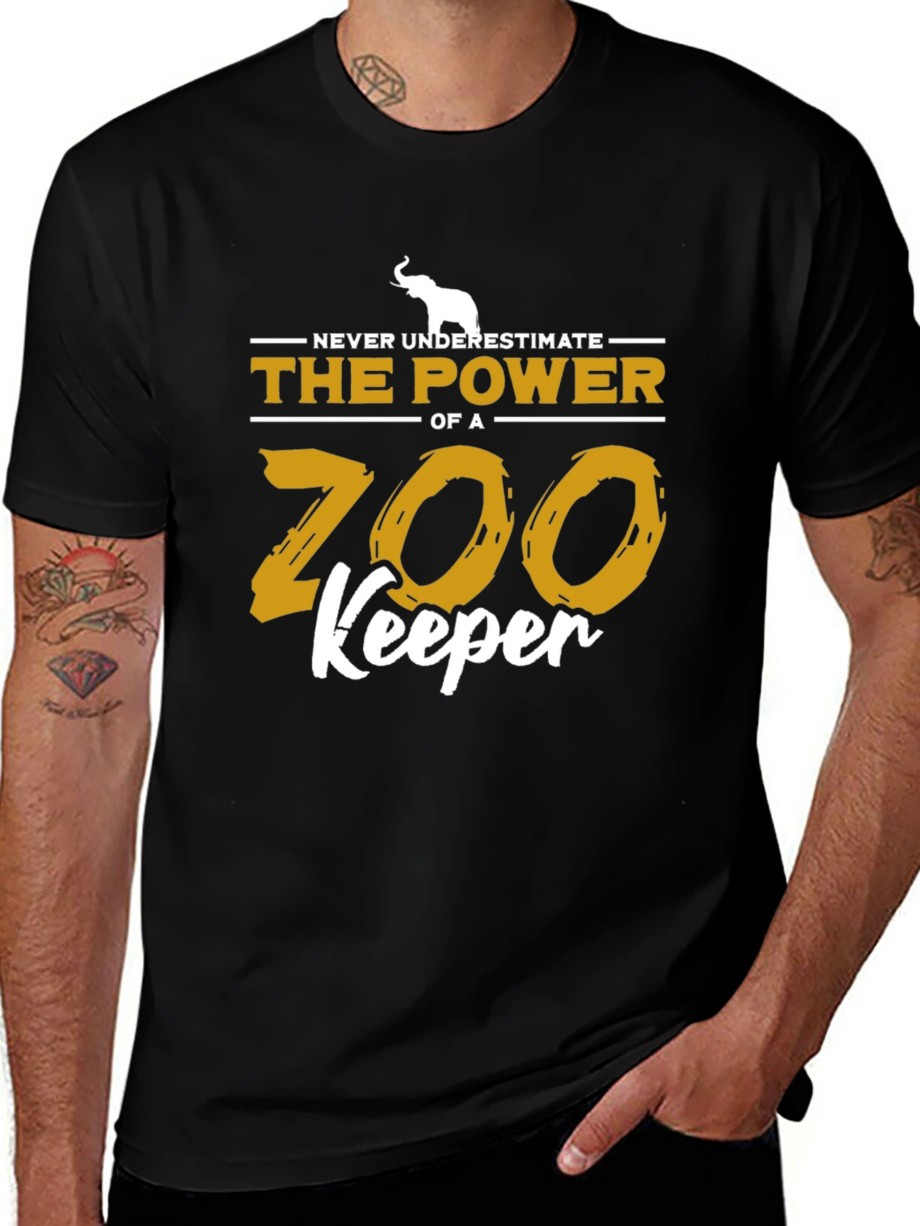 Variant 29 of Zoo Keeper Power T-Shirt - Animal Lover Gift