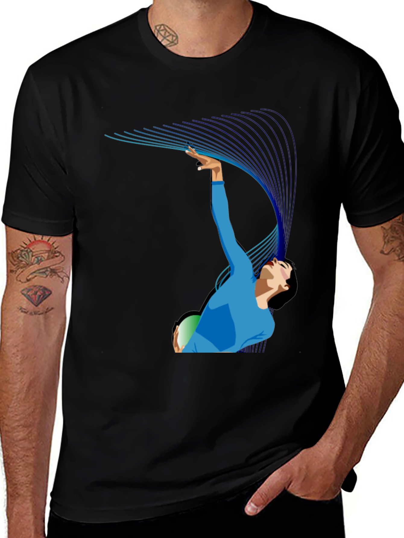 Rhythmic Gymnastics T-Shirt - Artistic Graphic Tee