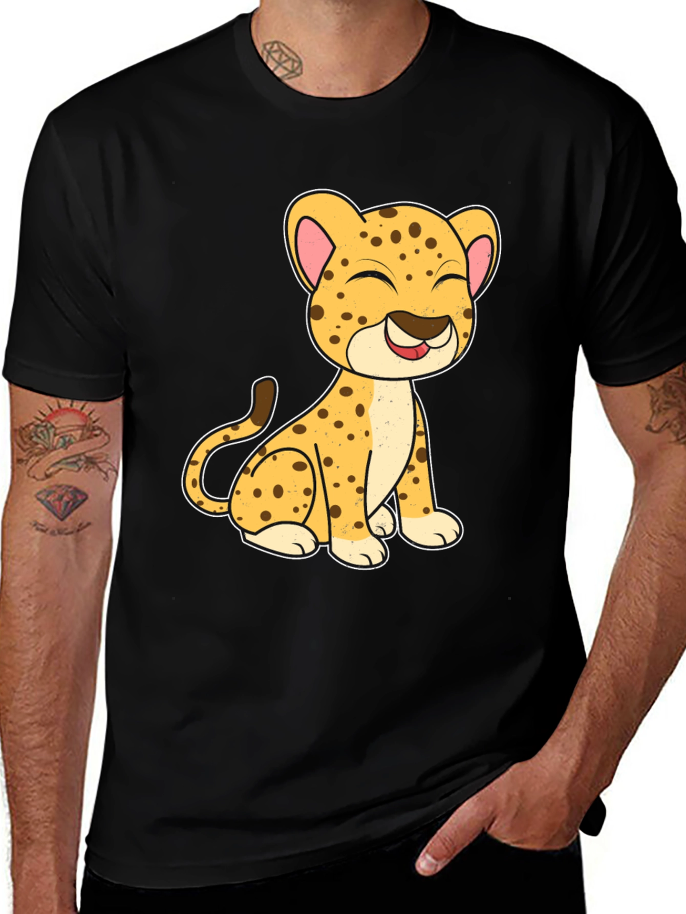 Variant 17 of Cute Cartoon Leopard T-Shirt