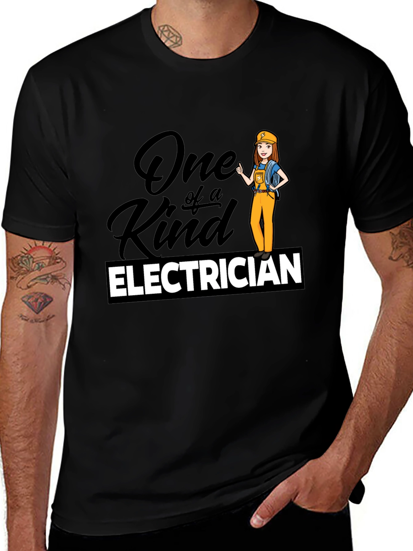 Variant 26 of One Of A Kind Electrician T-Shirt