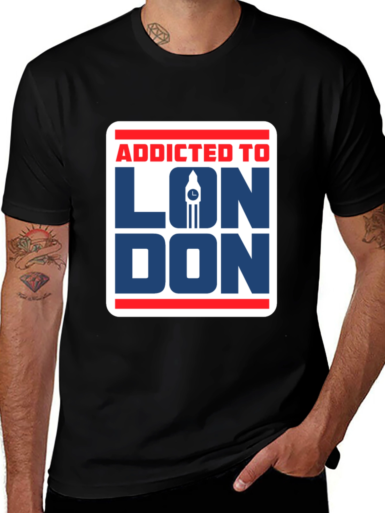 Variant 5 of Addicted to London Graphic Tee