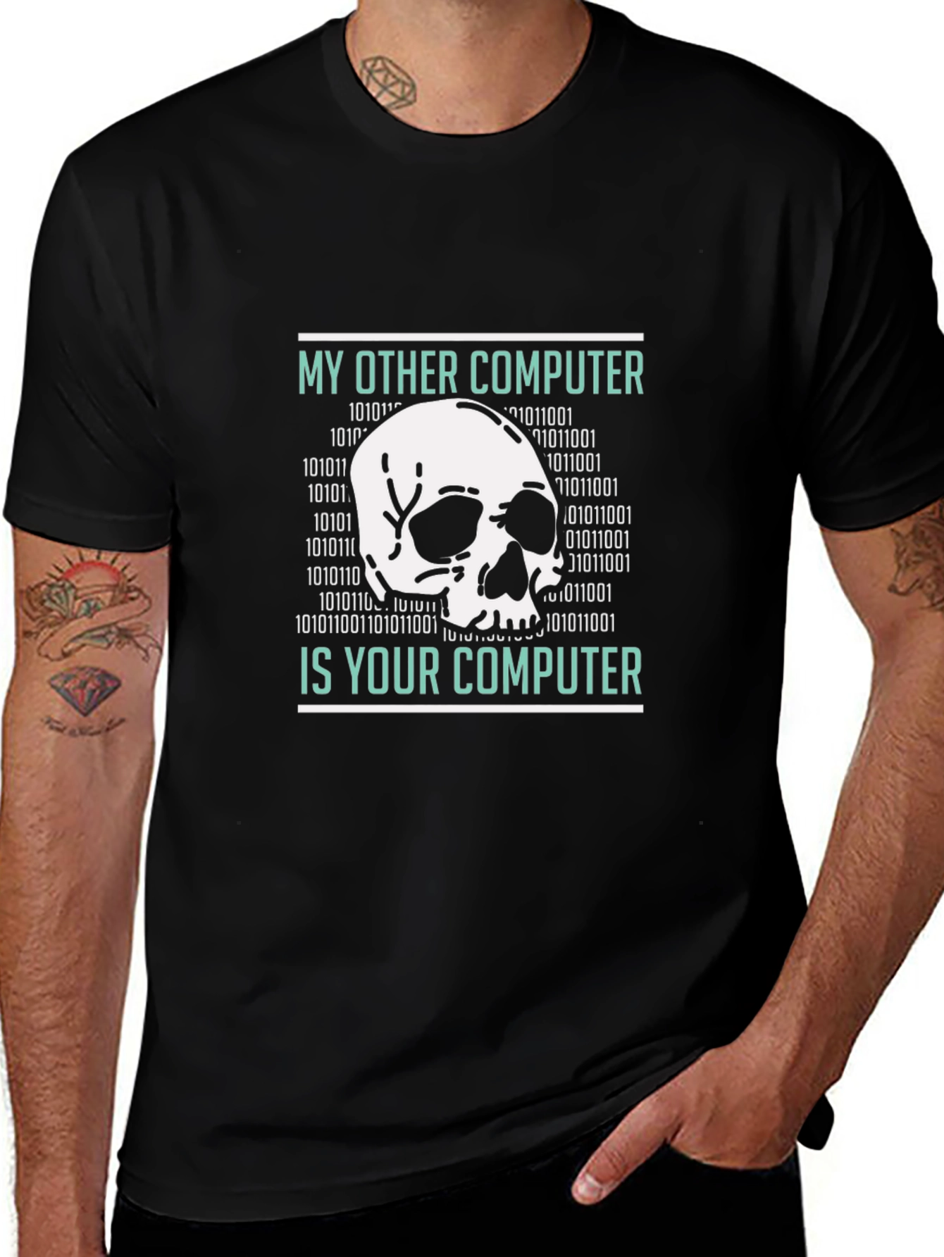 My Other Computer Skull Graphic T-Shirt
