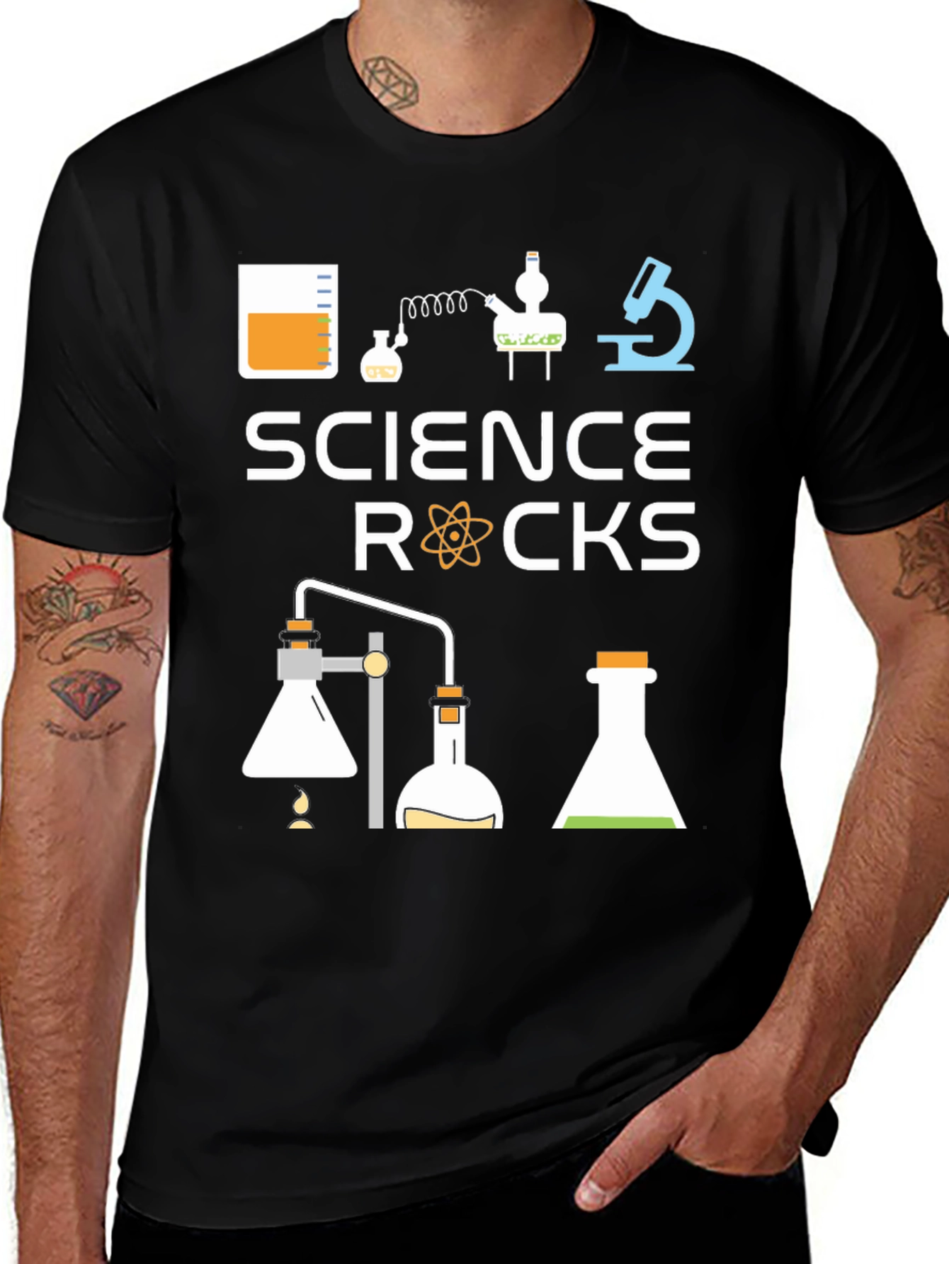 Variant 13 of Science Rocks T-Shirt - Black, Chemistry Design
