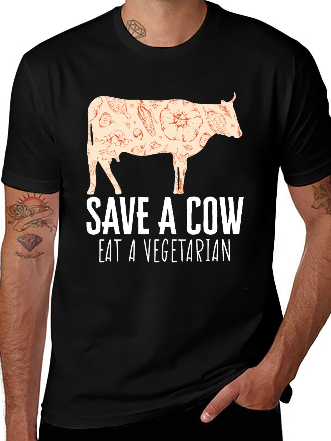 Variant 28 of Save a Cow Eat a Vegetarian T-Shirt