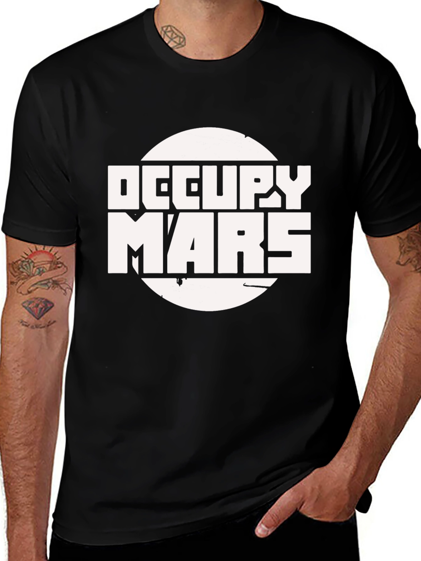 Occupy Mars Graphic T-Shirt - Black