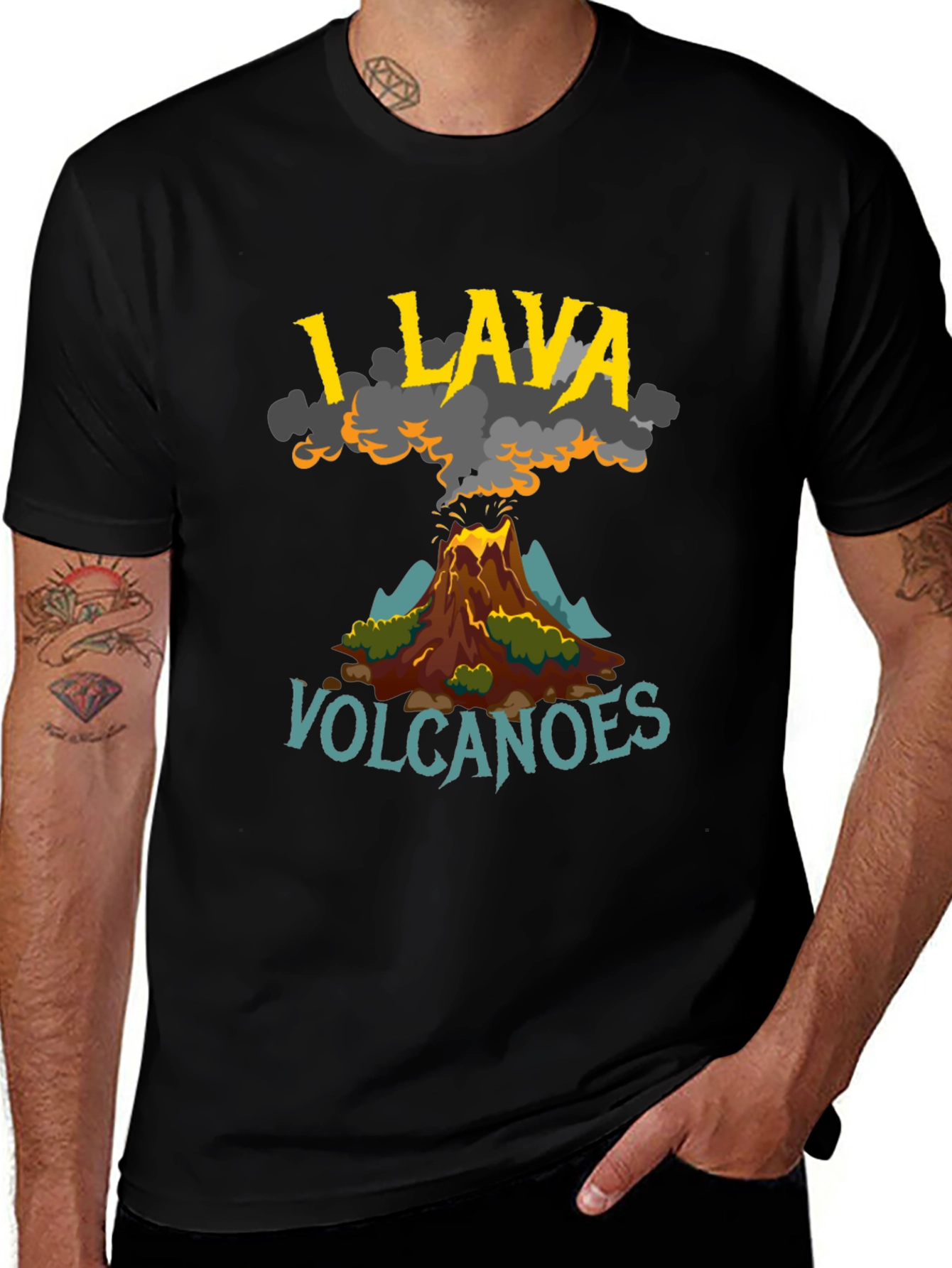 Variant 4 of I Lava Volcanoes Graphic T-Shirt