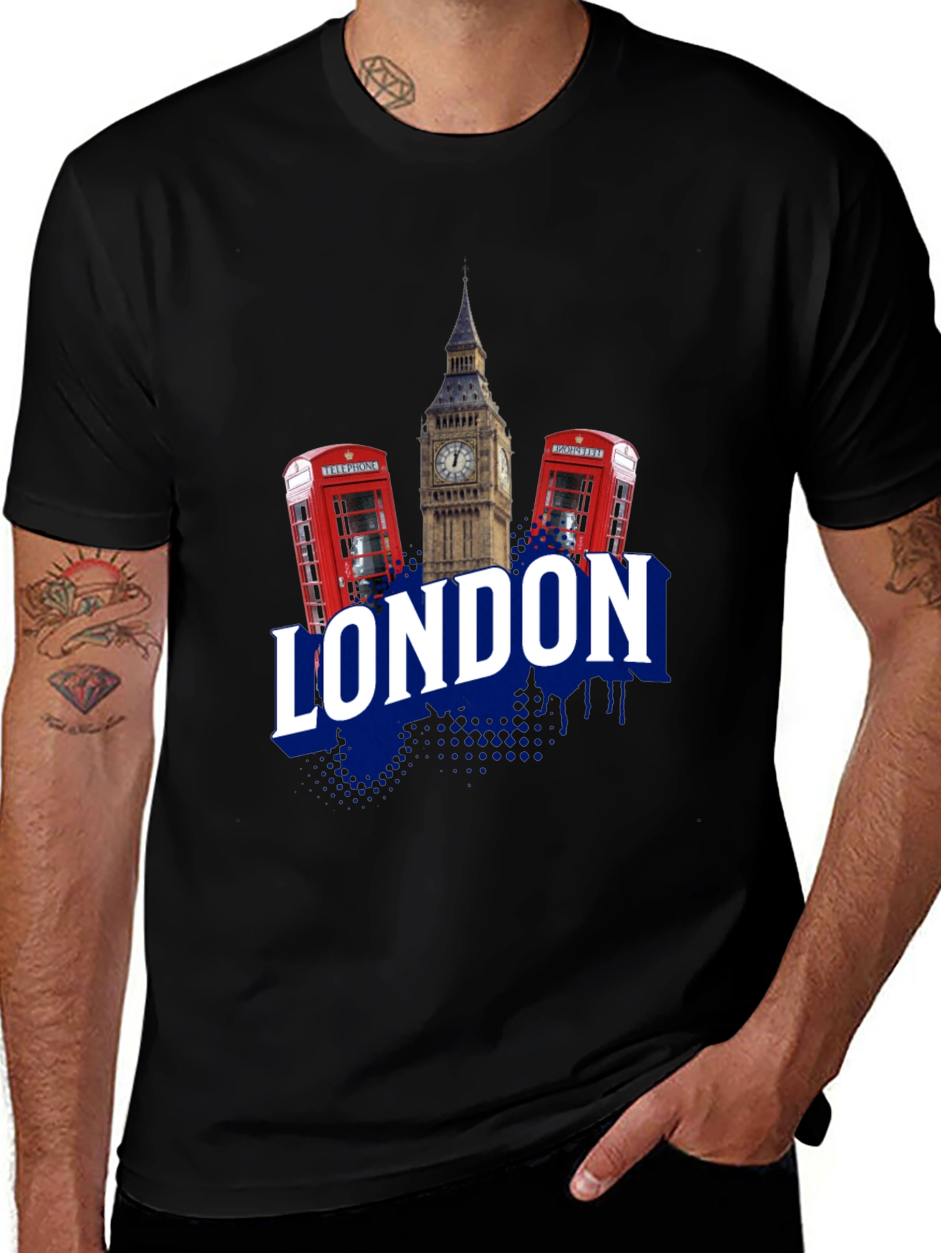 London Graphic Print Crew Neck T-Shirt