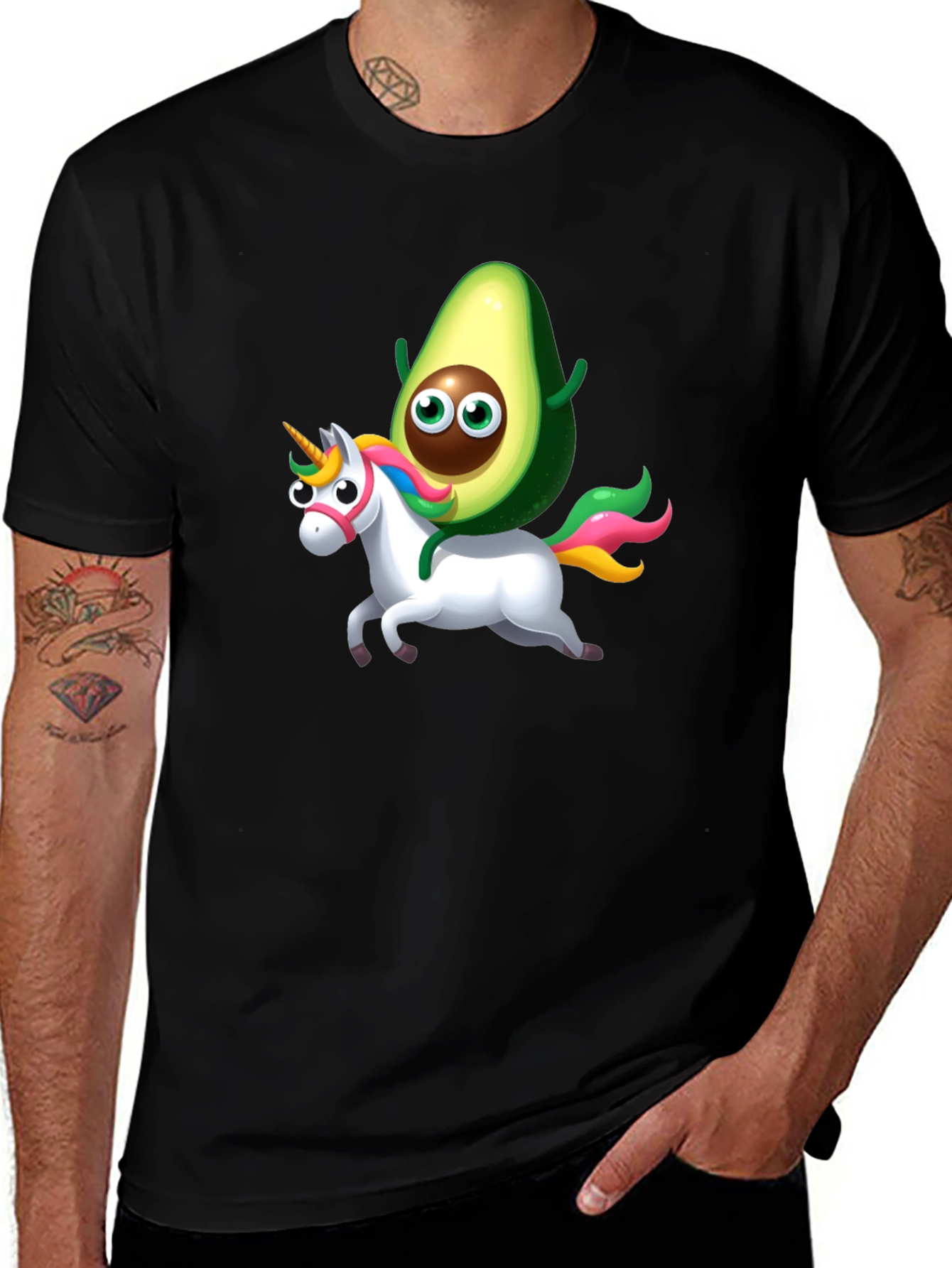 Variant 6 of Avocado Unicorn T-Shirt - Fun & Unique Design