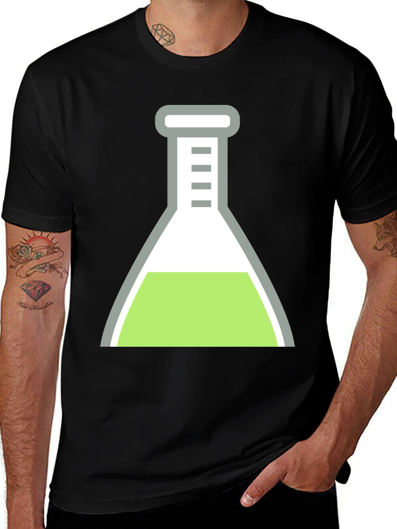 Science Beaker Graphic T-Shirt
