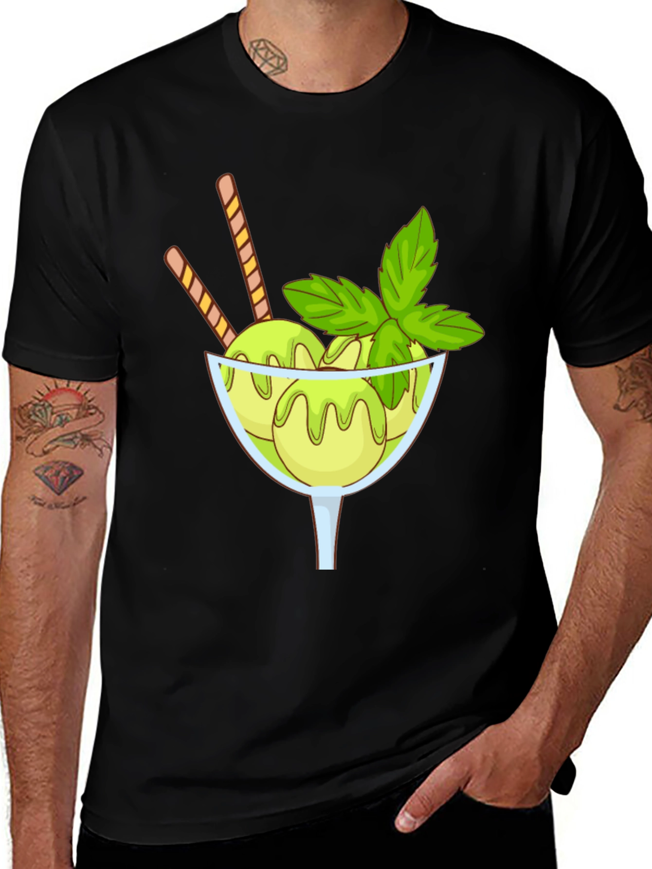 Variant 22 of Ice Cream Graphic Tee - Unique Design, Soft Fabric