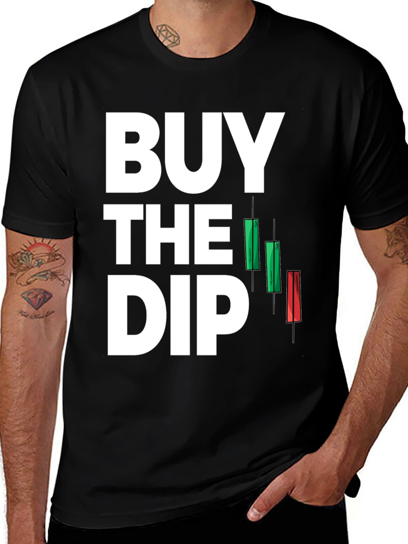 Variant 26 of Buy the Dip T-Shirt - Stock Market Investor Tee