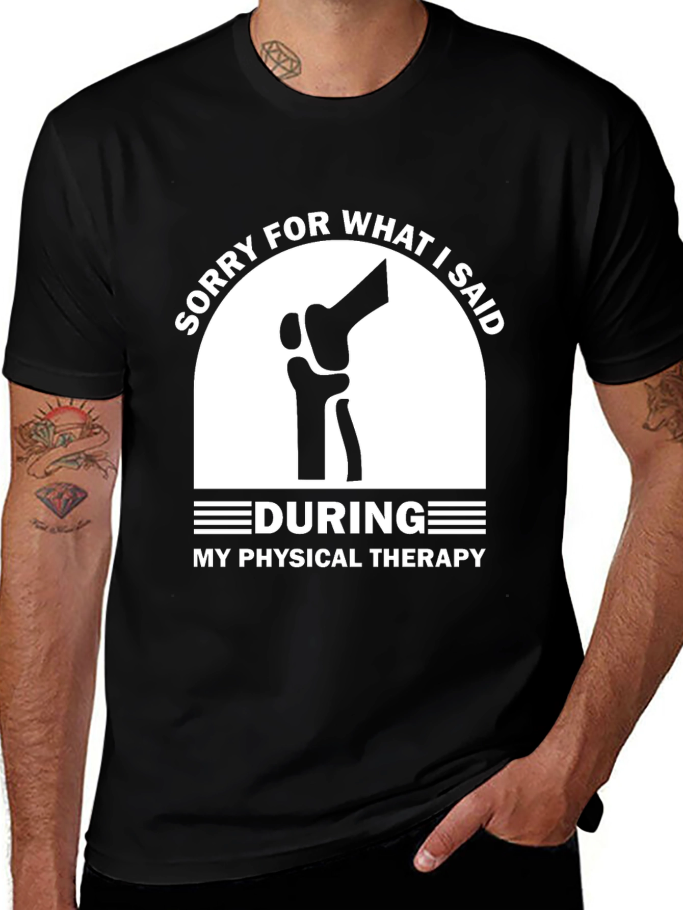 Variant 20 of Funny Physical Therapy Apology T-Shirt - Unisex