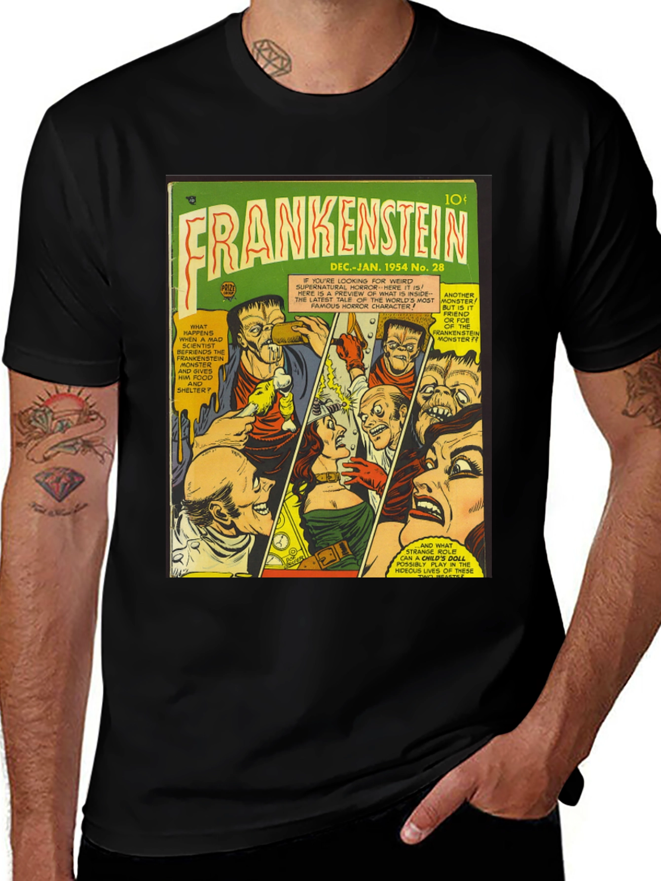 Frankenstein Comic Book T-Shirt