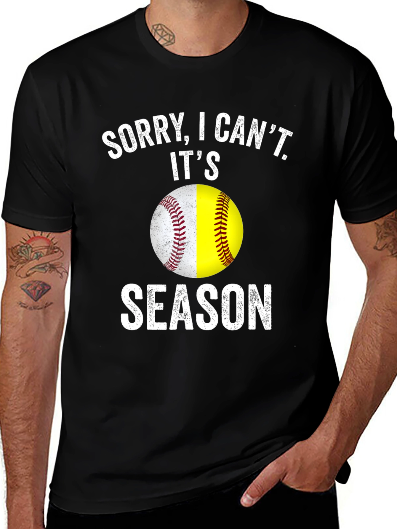 Variant 2 of Sorry I Can't It's Softball Season T-Shirt