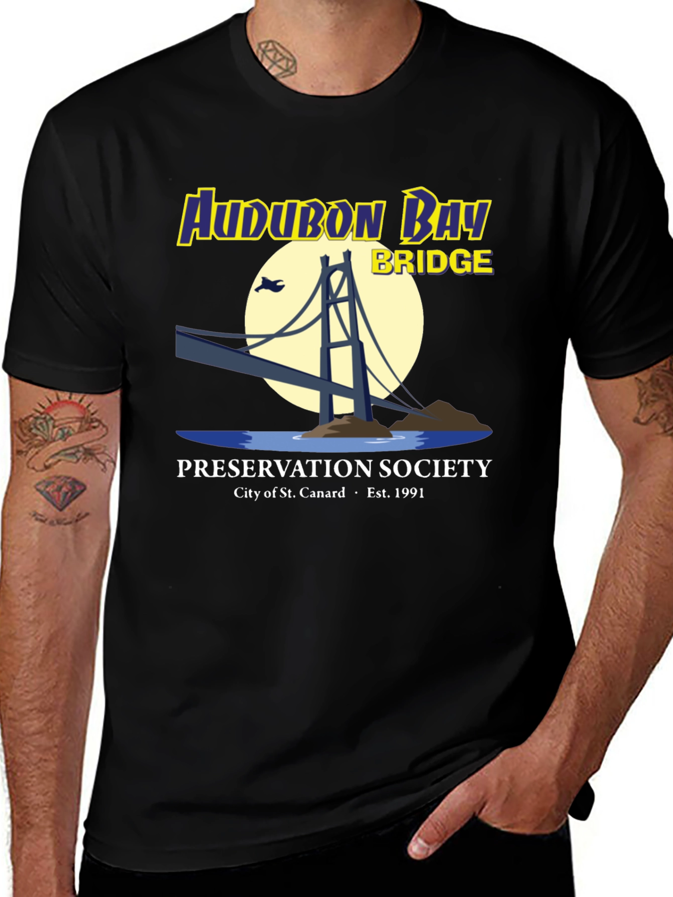 Audubon Bay Bridge Preservation Society T-Shirt