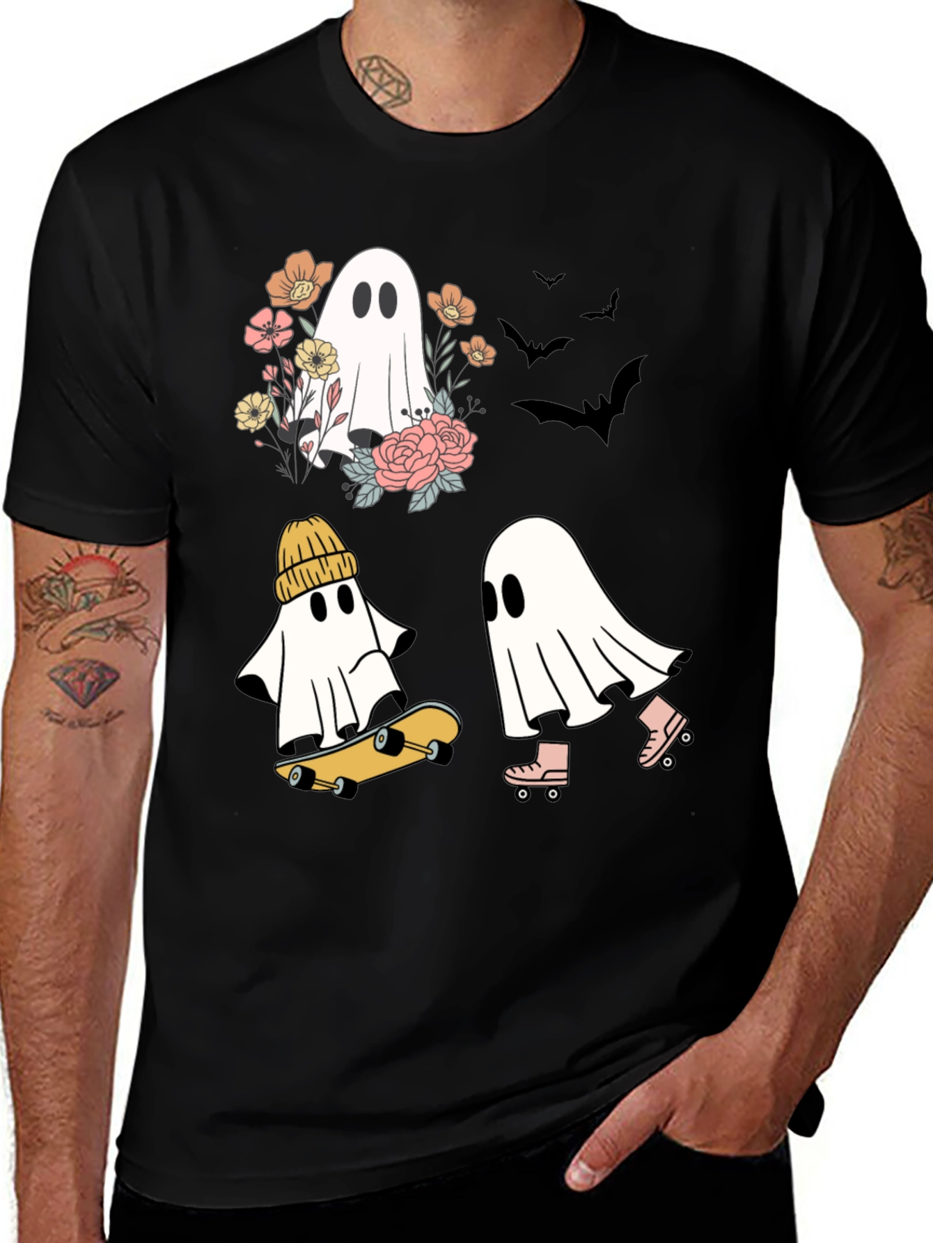 Spooky Season Ghost Graphic Tee