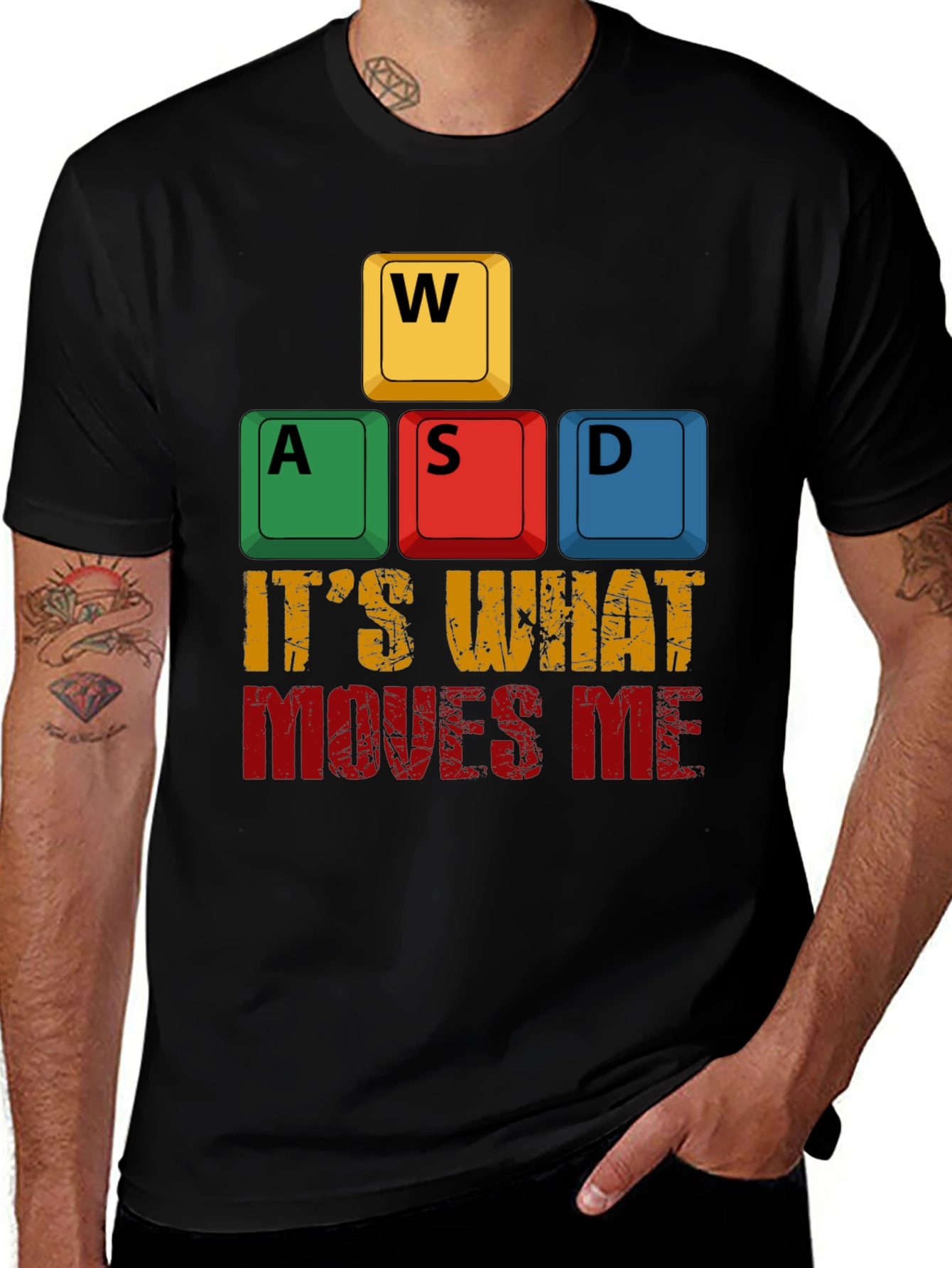 Gamer T-Shirt: WASD It's What Moves Me