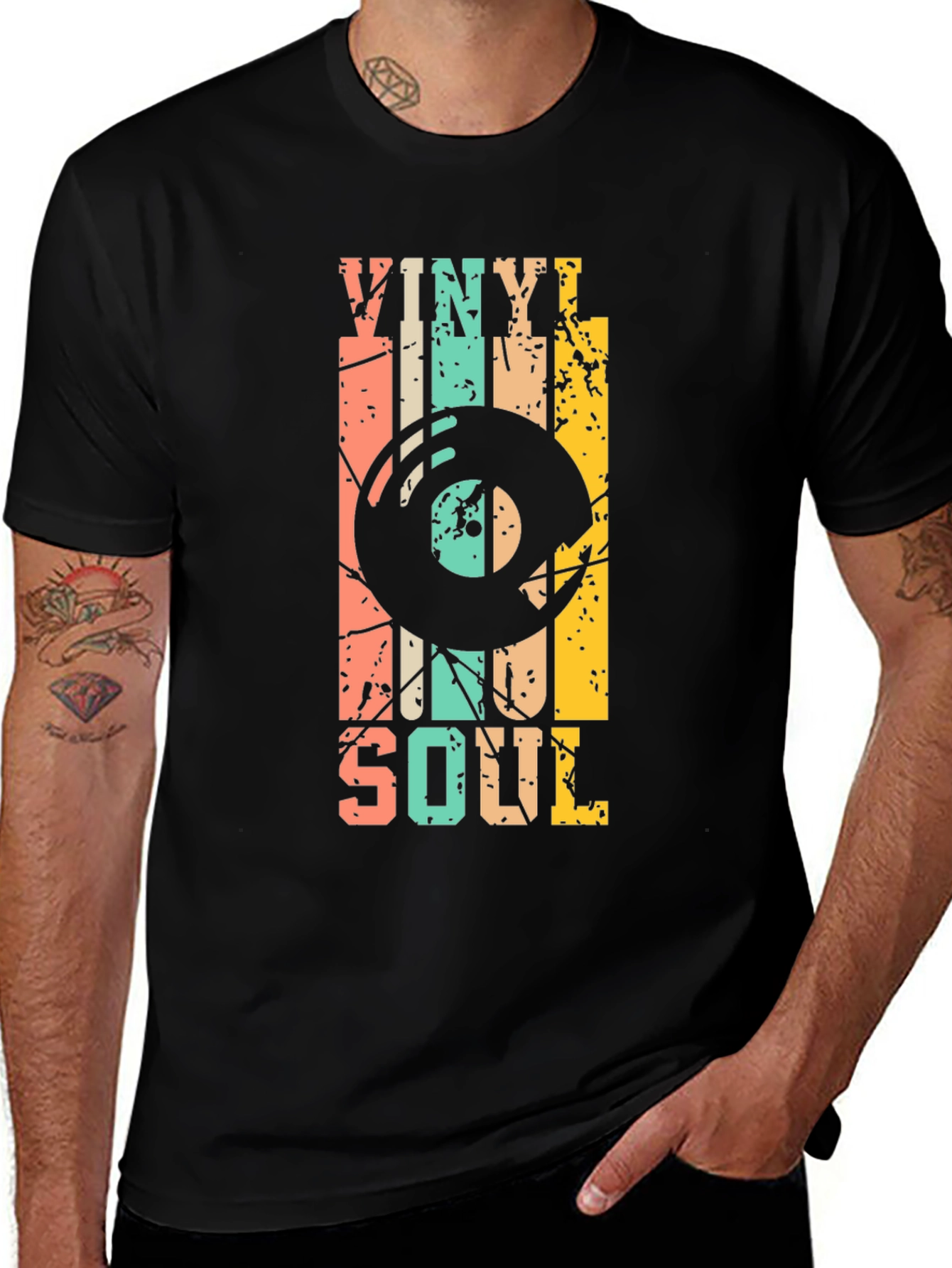 Variant 7 of Vintage Vinyl Soul Graphic Tee