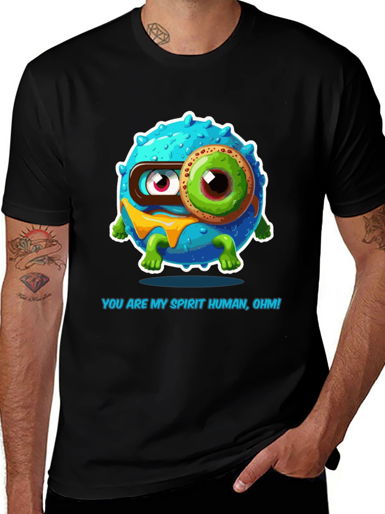 Variant 7 of Spirit Human Cartoon Graphic T-Shirt
