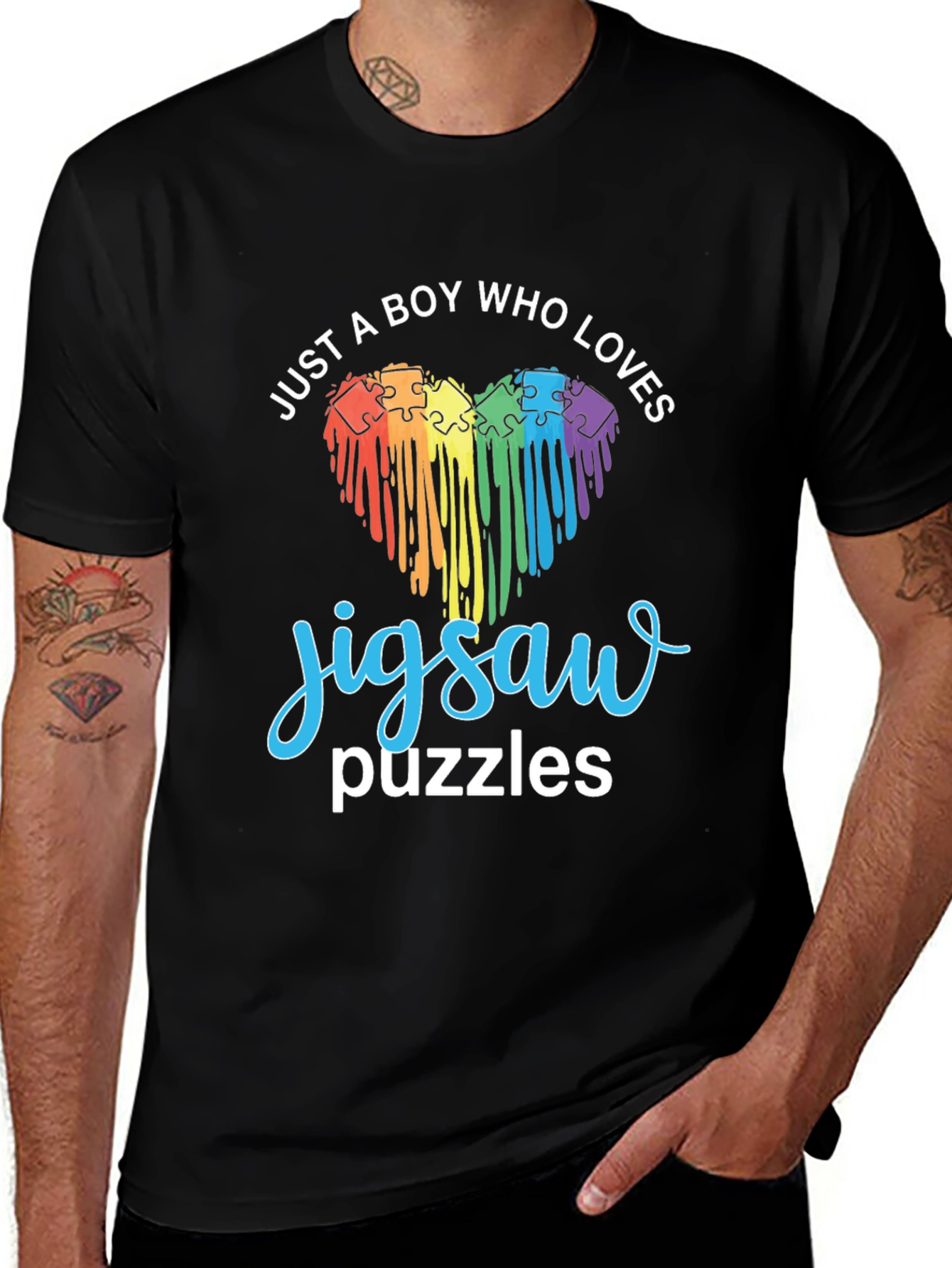 Variant 23 of Jigsaw Puzzle Lover T-Shirt