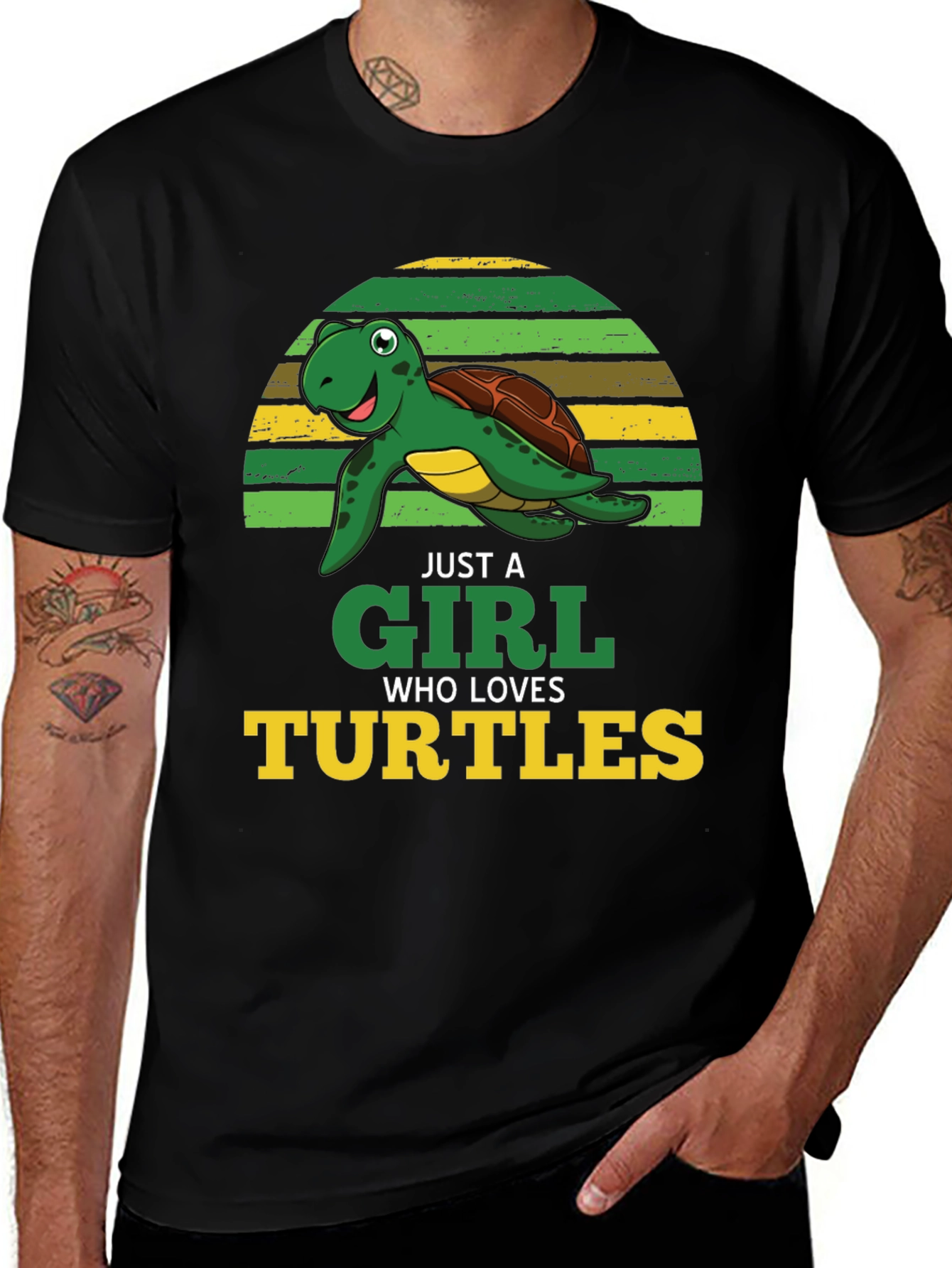 Variant 6 of Just A Girl Who Loves Turtles T-Shirt