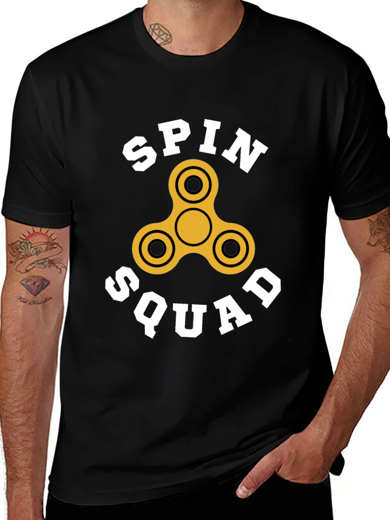 Spin Squad T-Shirt - Fidget Spinner Design