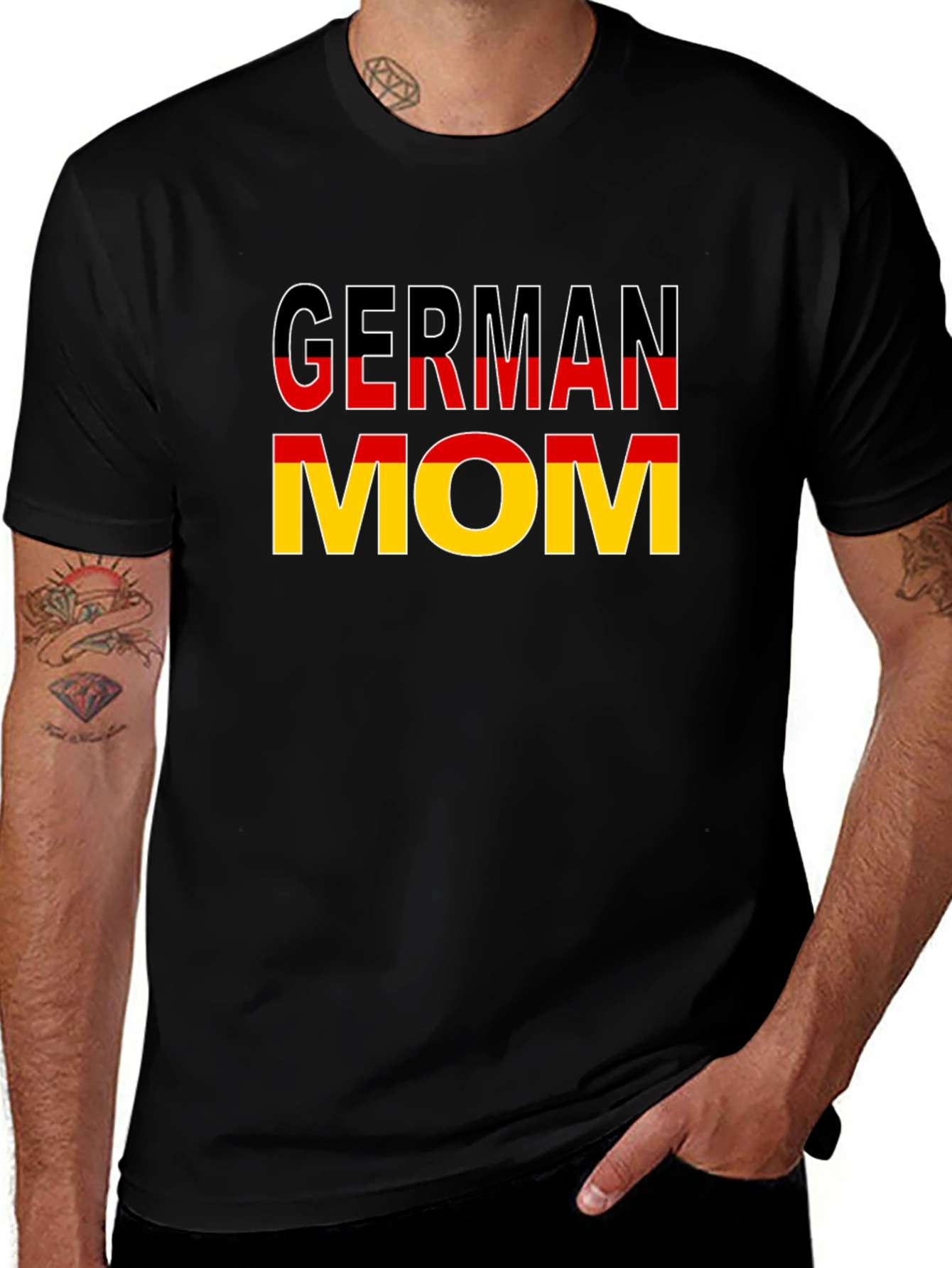 German Mom T-Shirt Black Novelty Tee